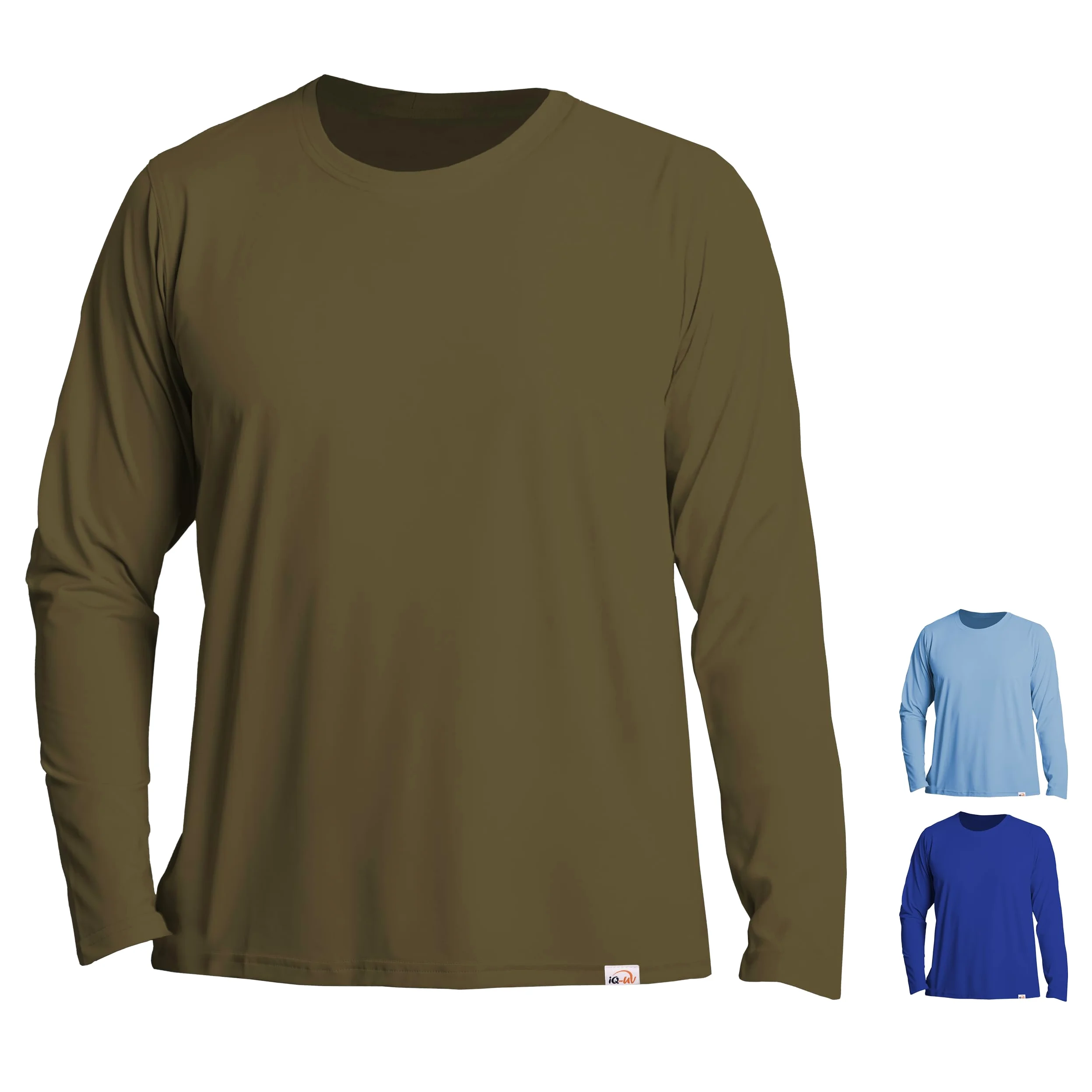 iQ-UV Camiseta de manga larga para hombre iQ Company, protección UV, protección contra el calor, reciclada, para exteriores