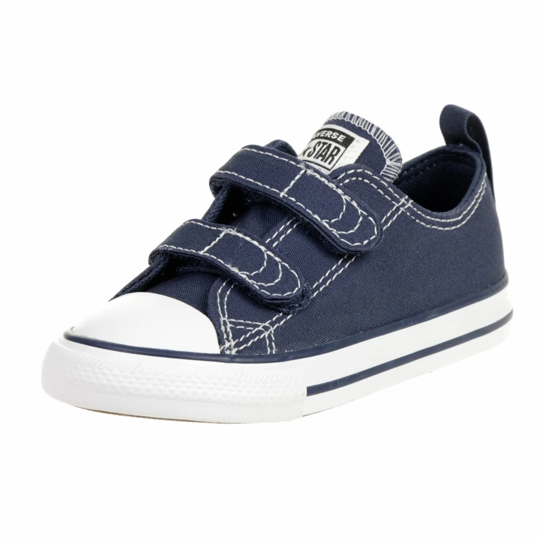 Converse Chuck Taylor CT 2V Ox Zapatillas, Unisex niños, Azul (Athletic Navy/White 412), 24 EU (8 Infantil UK)