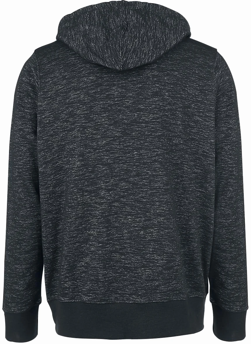 EMP Hombre Chaqueta Gris Oscuro con Capucha Black Premium