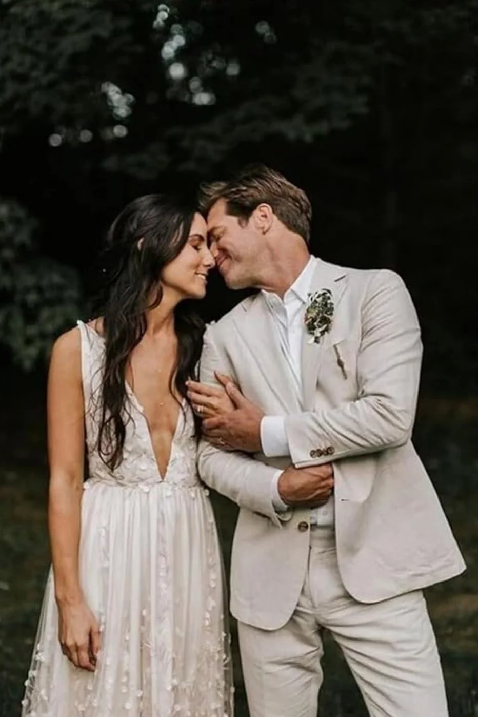 Traje de lino 2 piezas hombre ajustado verano boda novio chaqueta esmoquin pantalones