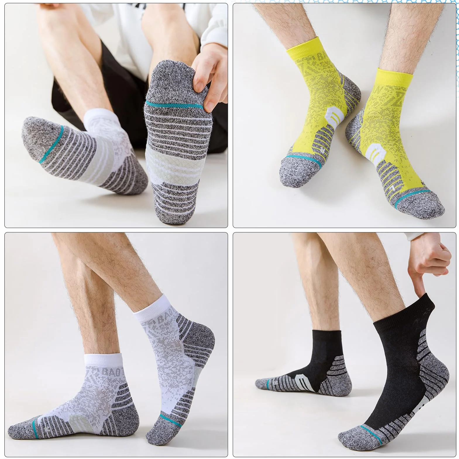Calcetines compresión fascitis plantar 15 mmHg mujer hombre antideslizantes correr