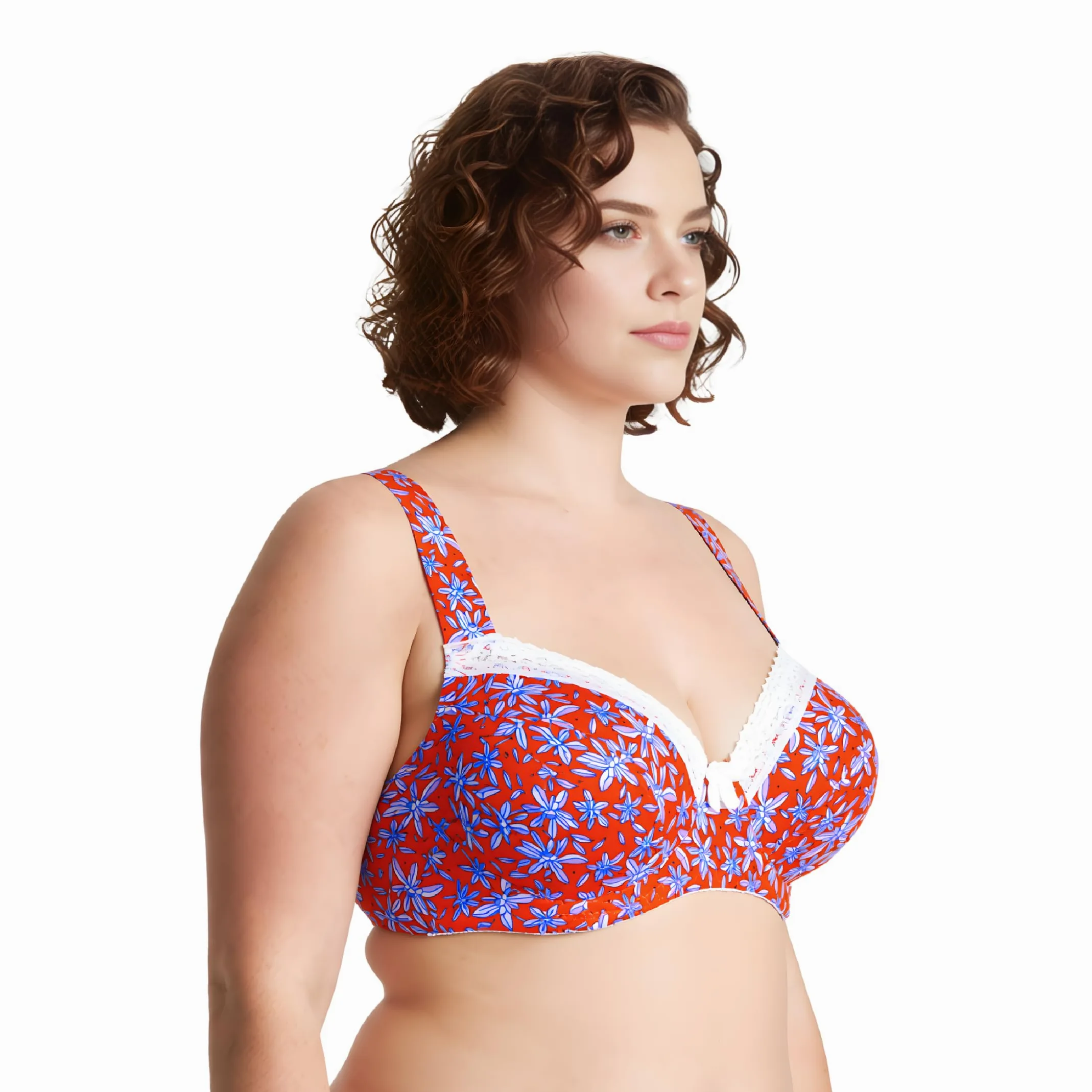 Curve Muse Sostén de Algodón con Aros o Sin Aros | Estampado, Transparente, Aros