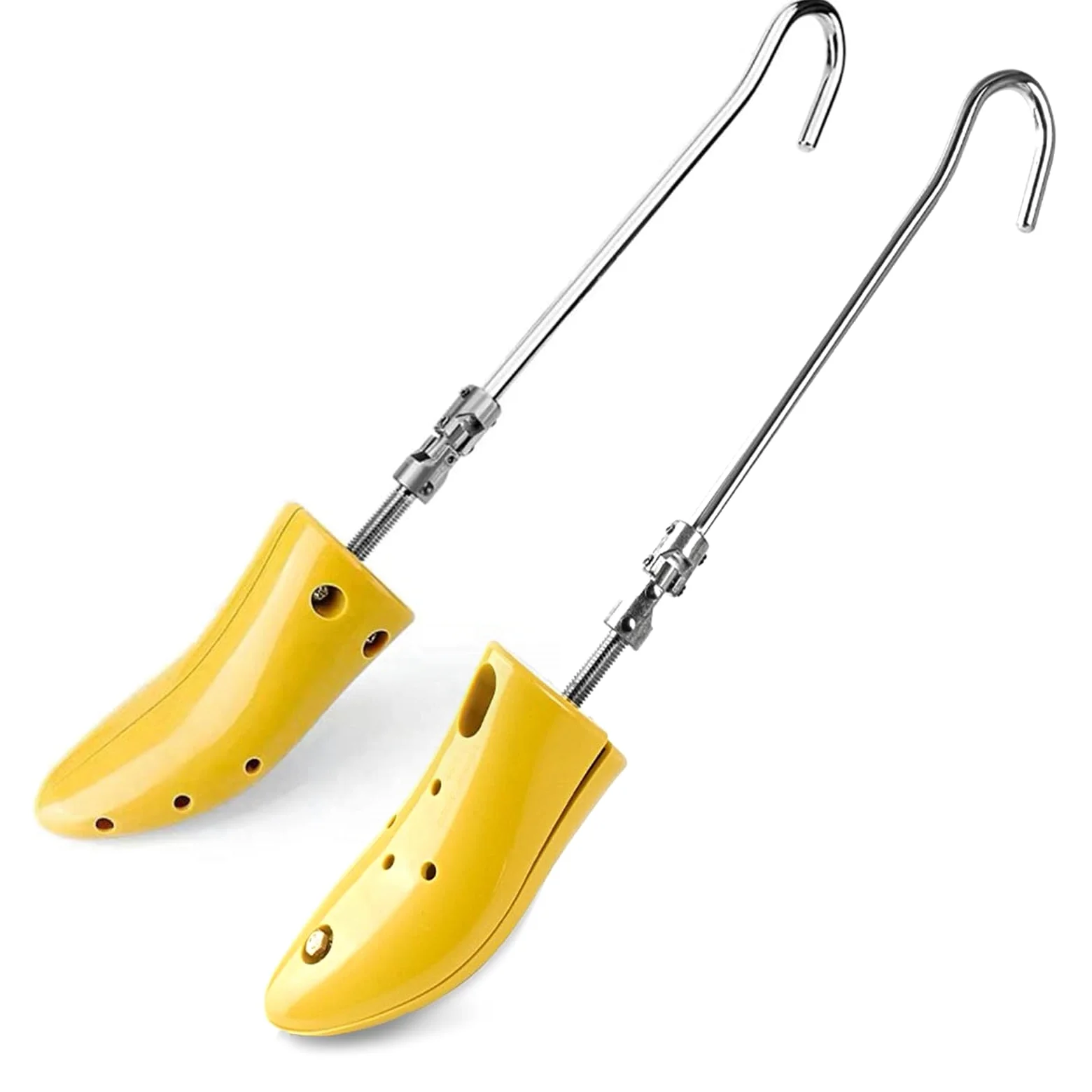 Arboles de zapatos para estirar zapatos, longitud y ancho ajustables para hombres y mujeres, Amarillo, Talla única