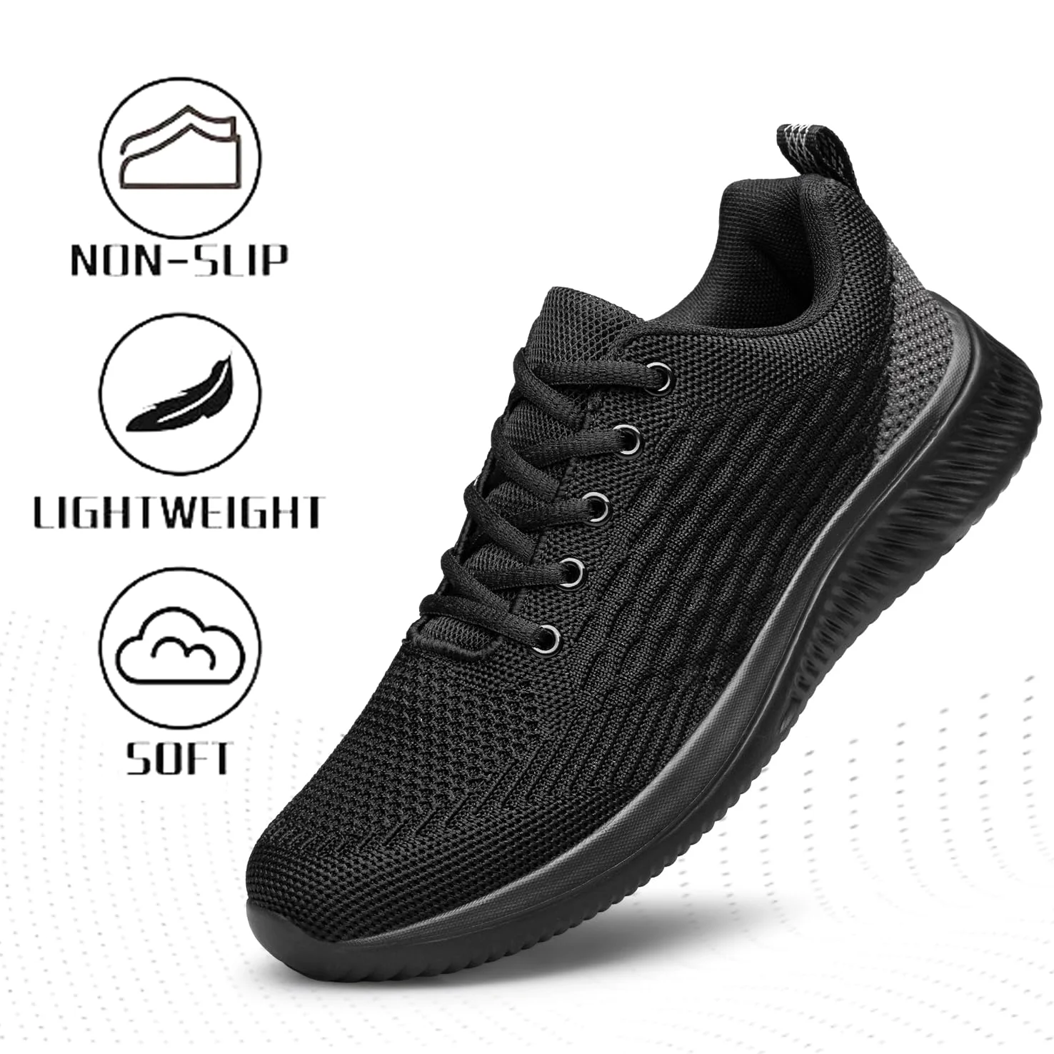 Raoendis Zapatillas deportivas para hombre, para correr, caminar, ligeras, de malla, cómodas, atléticas, fitness, tenis