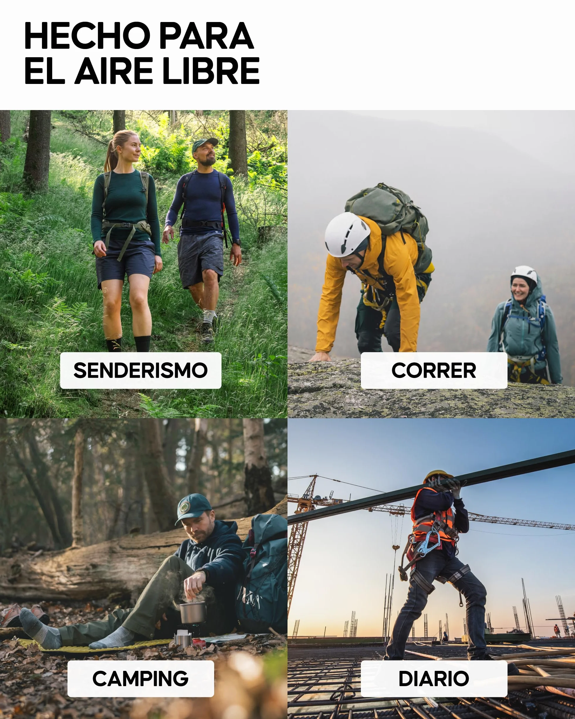 DANISH ENDURANCE Calcetines Senderismo Lana, 3 y 5 Pack Beige 39-42 | Calcetines de Senderismo de Lana Merino, Cálidos y Acolchados Contra Ampollas, para Trekking y Largas Jornadas, Unisex