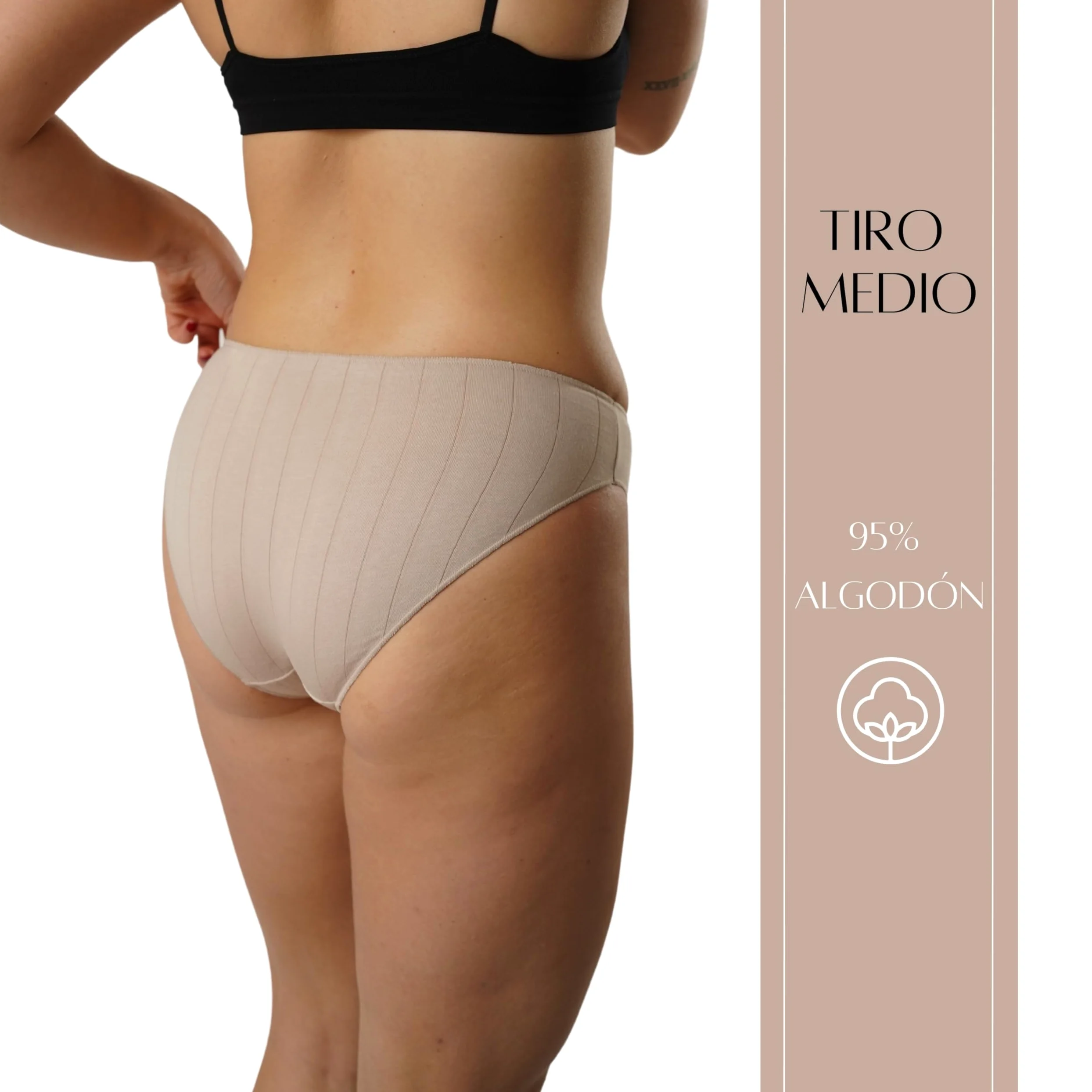 FEVI Pack 12 Braguitas Bikini de Algodón Mujer, Sin Costuras, Ropa Interior Cómoda, Suave y Elástica, Lencería Bragas Bikini Invisible
