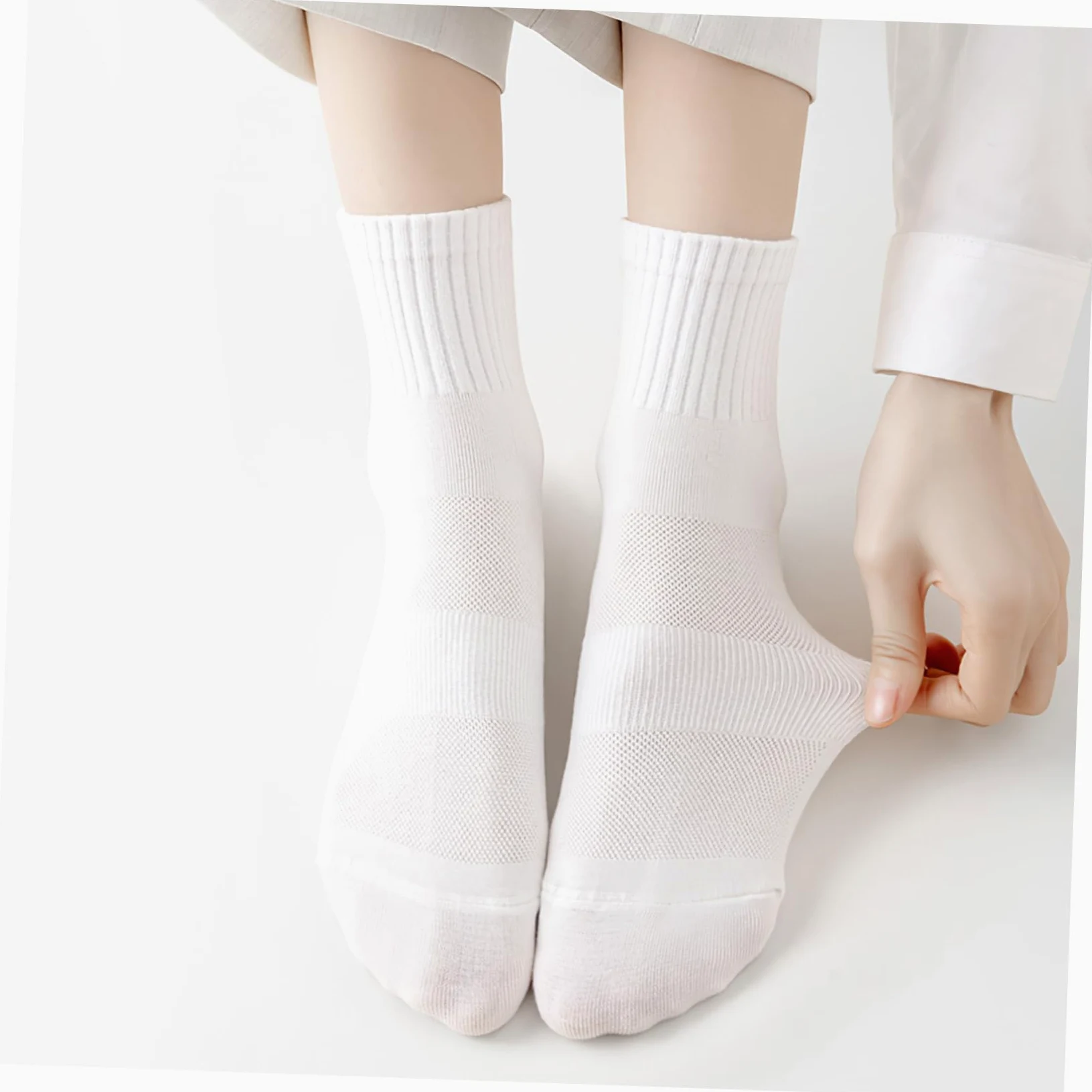 10 pares Calcetines Mujer Algodón Tobillo Transpirables Suaves para Deporte y Uso Diario
