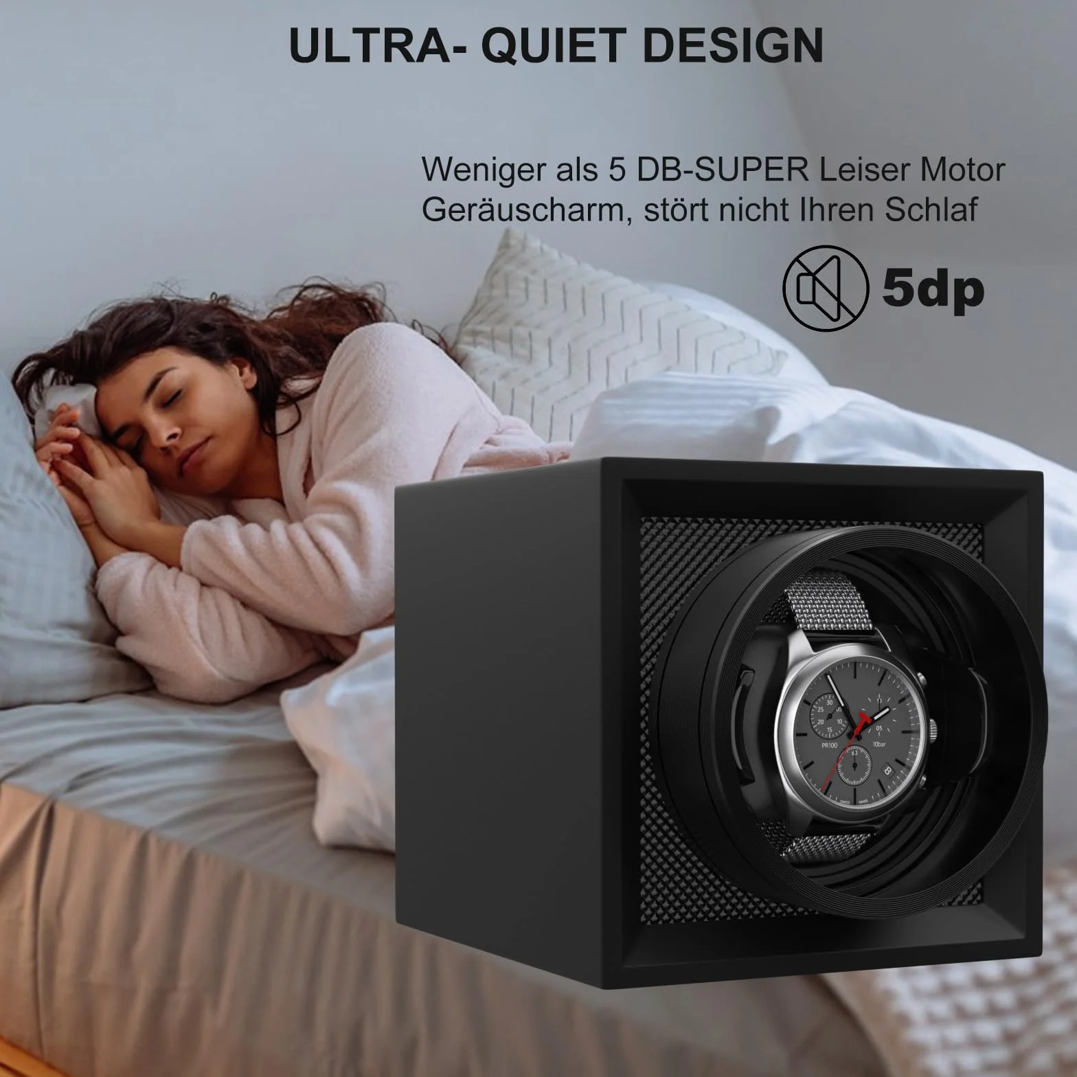 Caja giratoria para Relojes Individuales XTELARY 1 Reloj con Motores Mabuchi Pilas o Fuente de alimentación