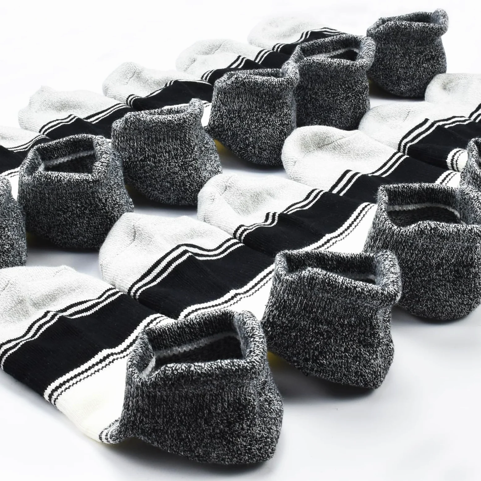 Calcetines deportivos de algodón para mujer, de corte bajo, acolchados, transpirables, para correr, con lengüeta, de algodón, paquete de 6
