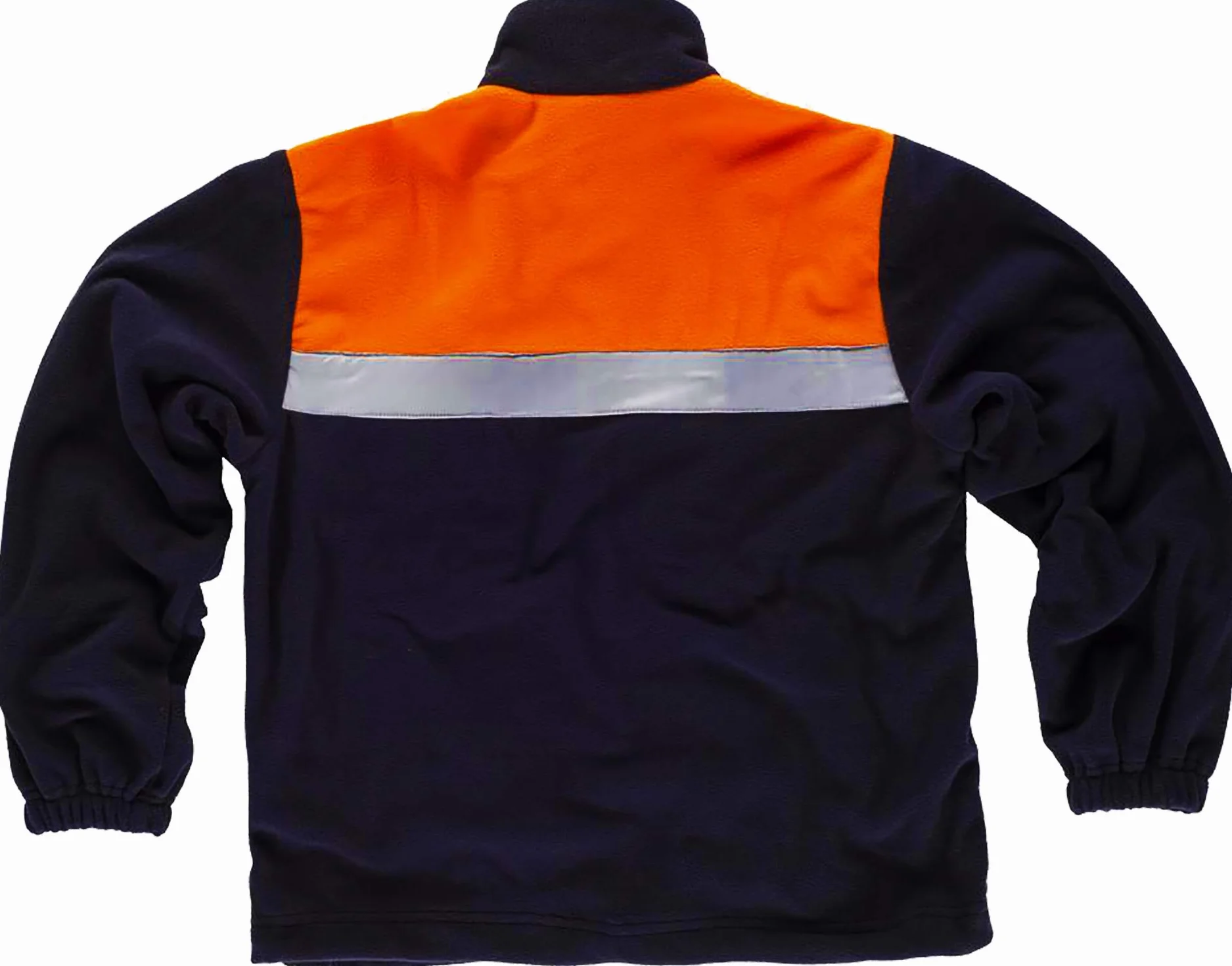 Work Team Forro Polar Bicolor con Cremallera y Cintas Reflectantes. Hombre