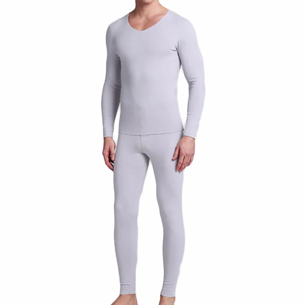 Ropa Interior Térmica Hombre Conjuntos Térmicos Camiseta Manga Larga Pantalones Largos para Running Esquí Ciclismo L-3XL