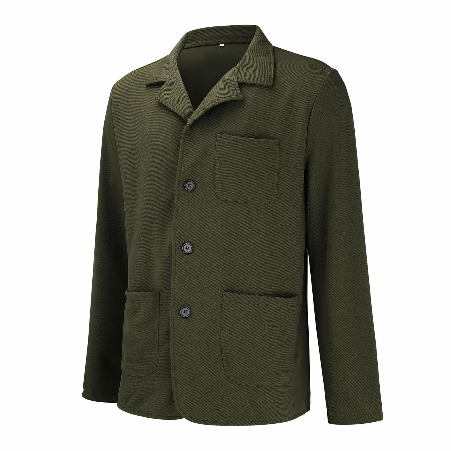 Chaqueta de punto para hombre vintage informal con bolsillos