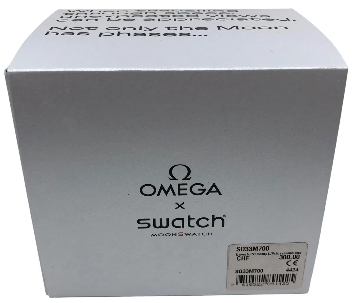 Swatch MoonSwatch - Reloj de pulsera biocerámico Omega X, Mission to Earthphase, gris, gris