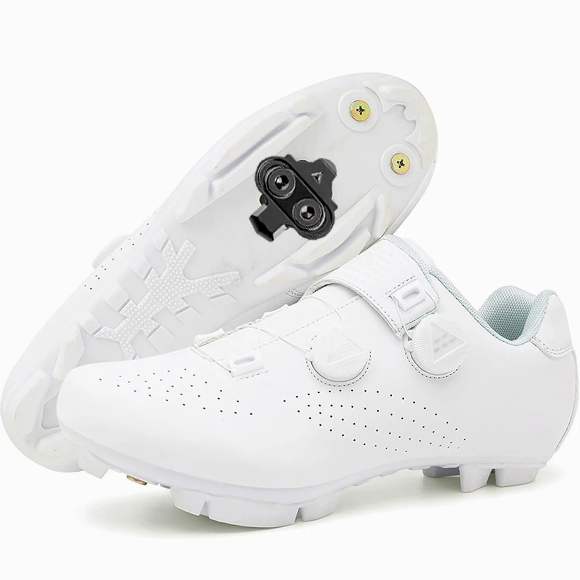 Zapatillas de Ciclismo Montaña para Hombre, Zapatillas Bicicleta | Zapatos de MTB Respirables Antideslizantes Compatibles con SPD System para Deportes al Aire Libre