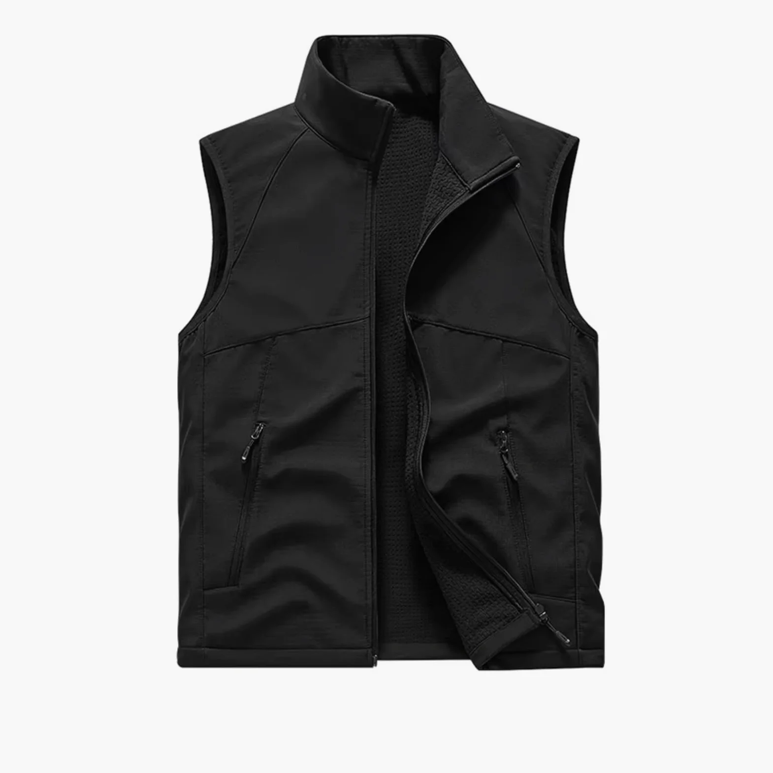 Chaleco Softshell Unisex Transpirable para Correr y Deportes | Uso exterior, chaleco de primavera y otoño, a prueba de viento, casual al aire libre, suelto y transpirable