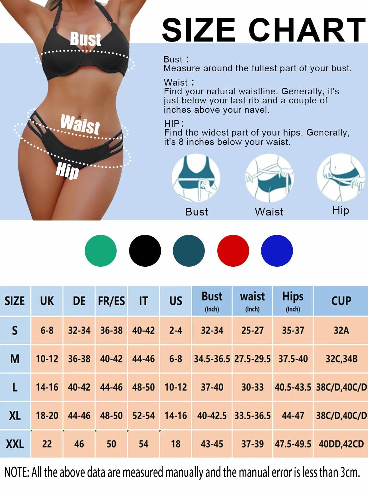 Rayson Bikini Mujer Conjuntos Push Up Halter Traje De Baño Sexy 2 Piezas