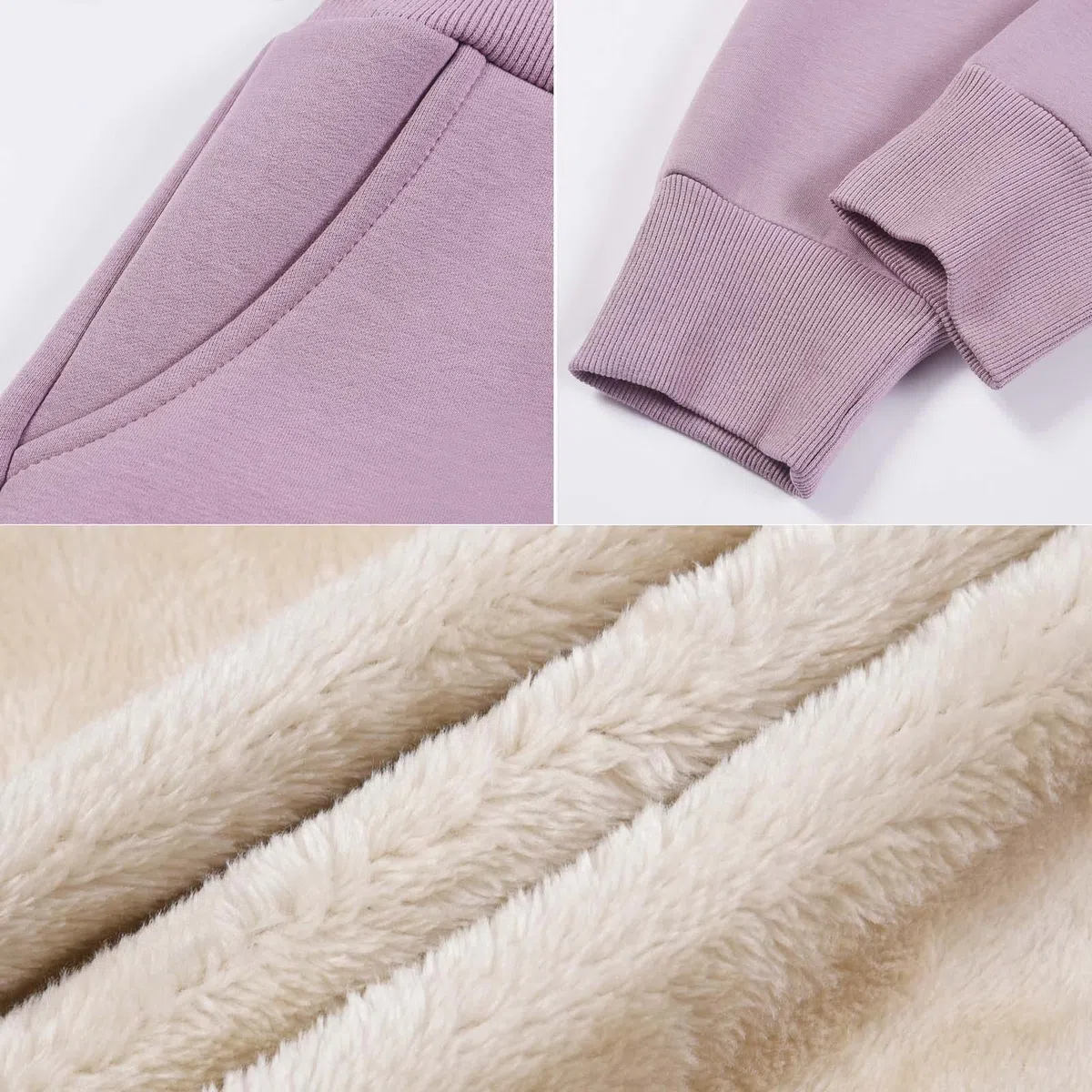 Pantalones De Lana For Mujer Pantalones Deportivos con Forro Cálido De Invierno con Bolsillos Pantalones con Forro Polar Térmico Grueso Pantalones De Chándal con Cordón Leggings