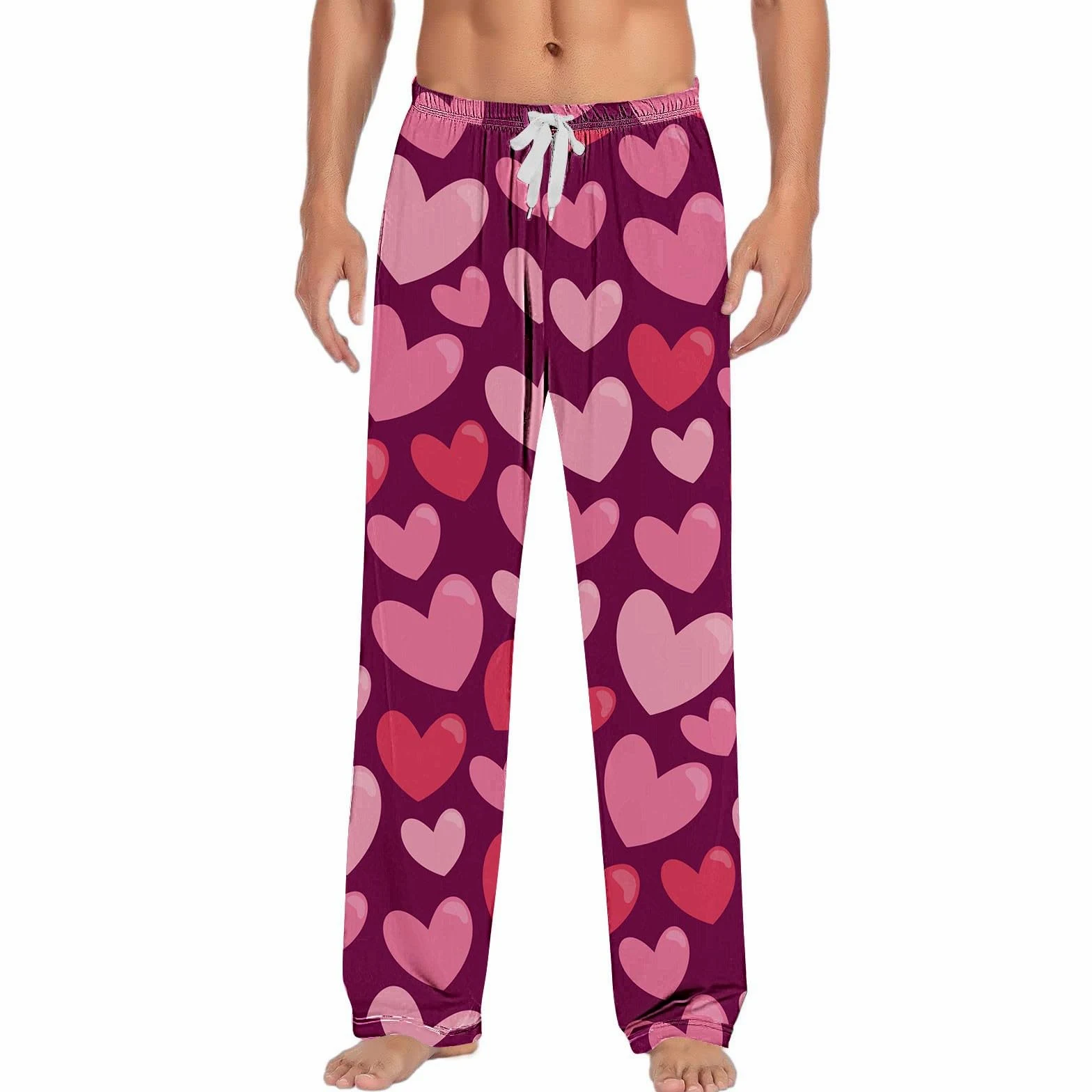 Generisch Pijama de hombre Navidad cintura elástica albornoz hombre algodón orgánico