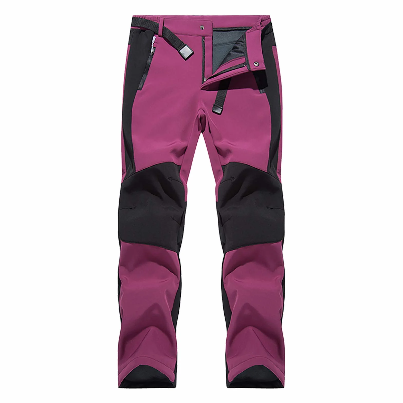 Generisch Pantalones de esquí cálidos para mujer, pantalones de nieve para mujer, tallas grandes, pantalones de trekking, impermeables, pantalones de esquí cálidos, pantalones de esquí con cremallera