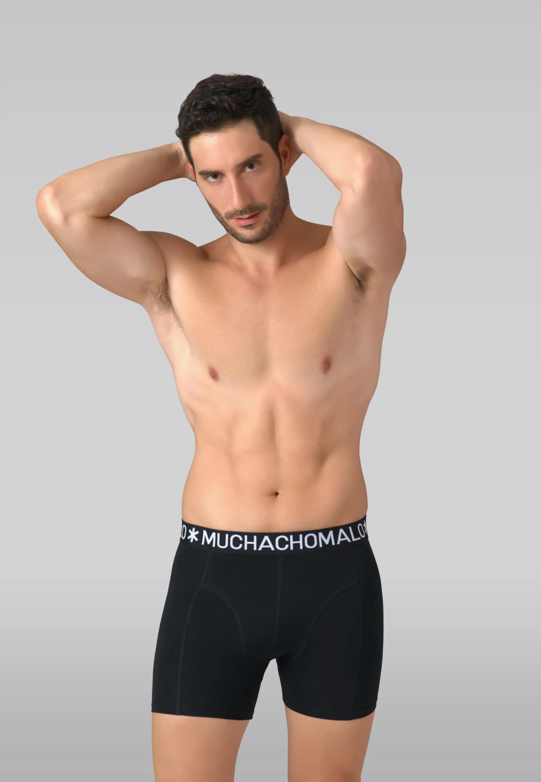 Muchachomalo Calzoncillos para Hombre, Ropa Interior Lisa de Algodón para Hombre, Pack de 7 Unidades, Bóxers Lisos de Corte Clásico con Cintura Elástica