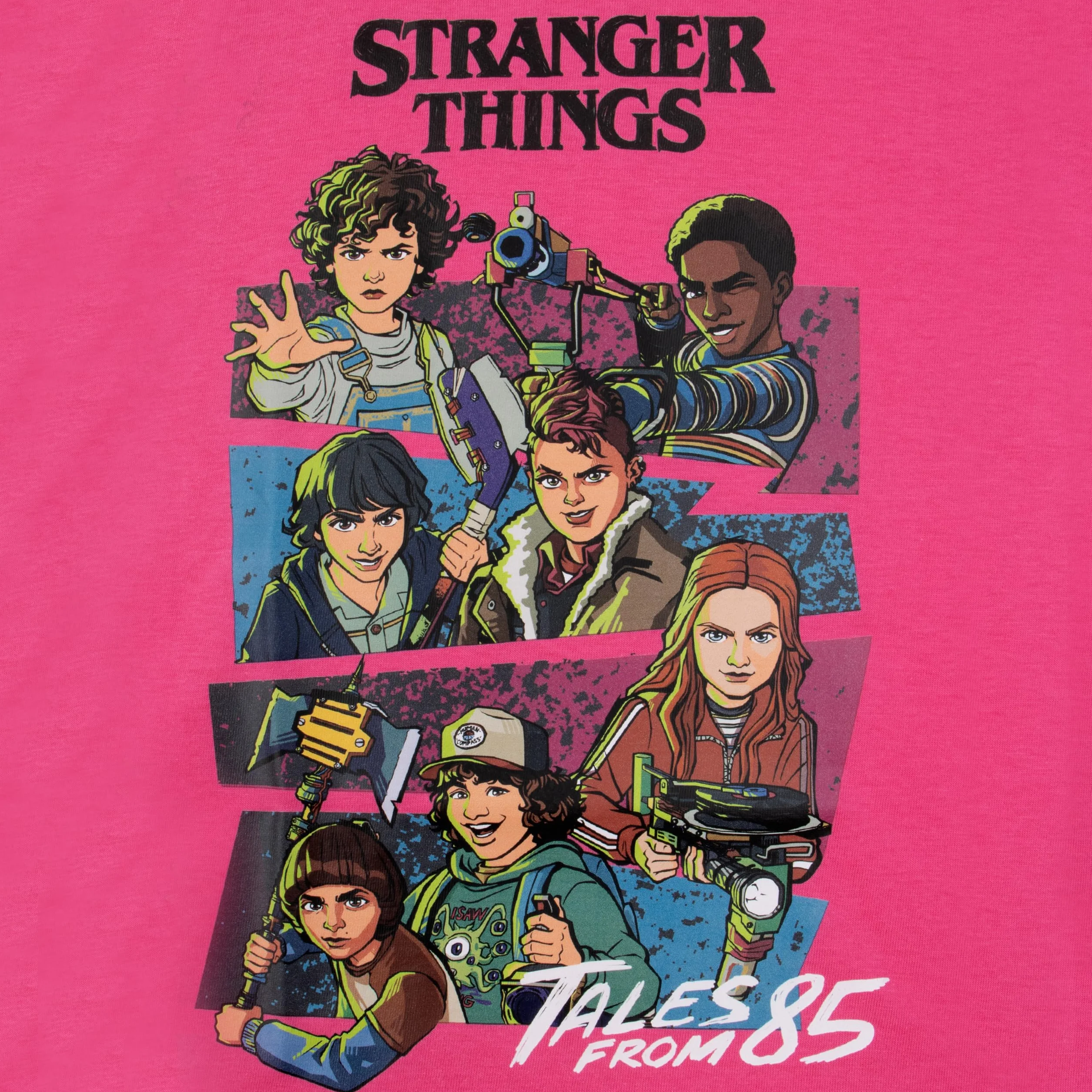 Stranger Things Camiseta para Niña, Camiseta Tales from ’85 para Niña, Camiseta De Manga Corta