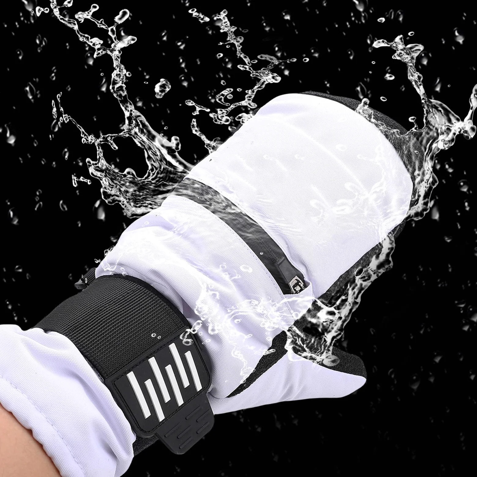 Manoplas de esquí para Hombres y Mujeres de Snowboard a Prueba de Viento con Capa Interior Térmica para esquí, Snowboard y Actividades Al Aire de Invierno Mitones Protectores para Clima Frío