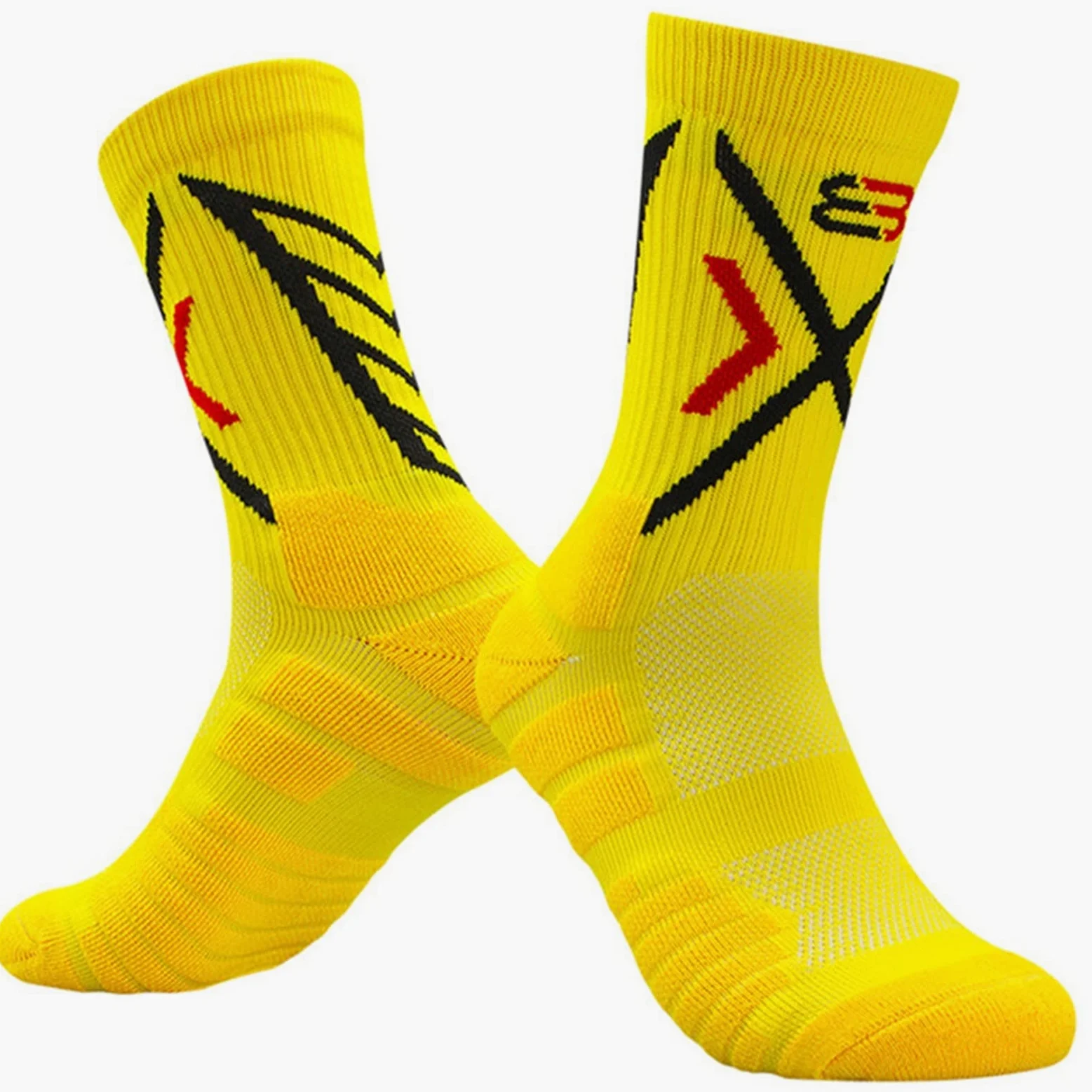 Calcetines de Baloncesto for Hombre Calcetines de Ciclismo de Tubo Medio Grueso Toalla de Fondo en el Exterior Running Calcetines Deportivos (3 Pares) Calcetines de Ciclismo
