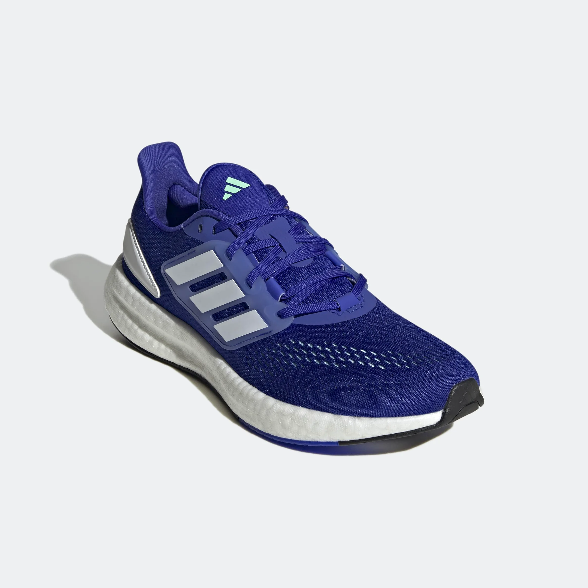 adidas Hombre Pureboost 22 Shoes, Lucid Blue / Cloud White / Pulse Mint, 40 2/3 EU