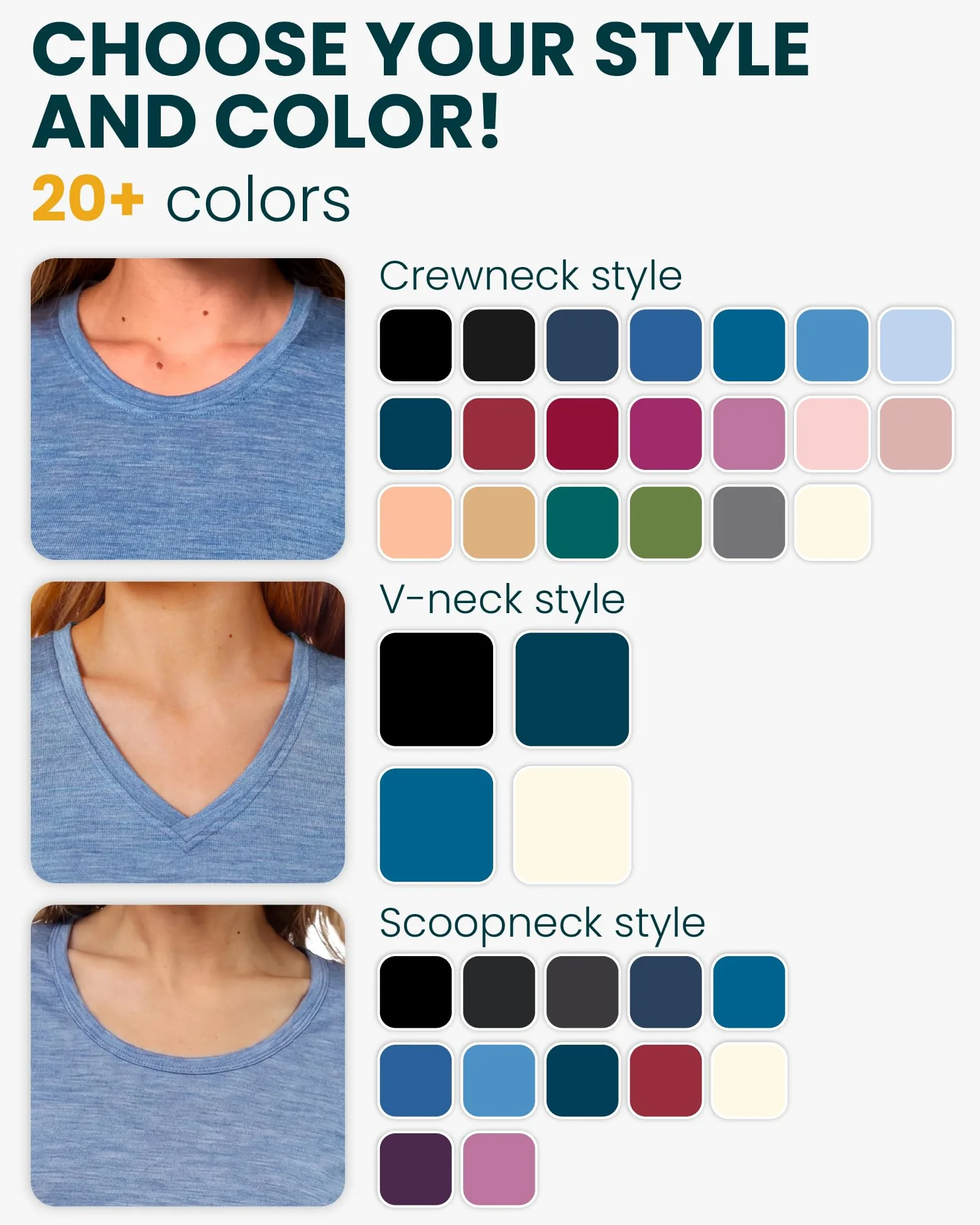 Merino.tech Camiseta Termica Ropa Interior - 100% Lana Merino | Para senderismo y outdoor, ropa interior naturalmente suave, secado rápido