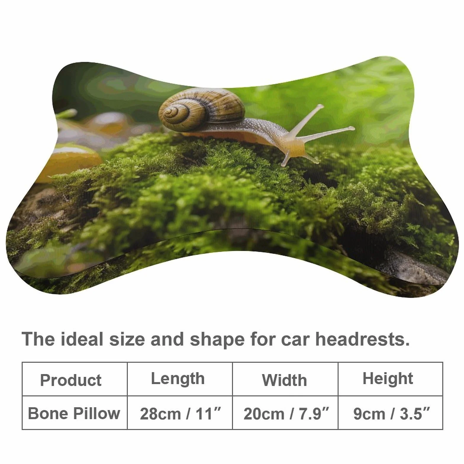 Almohada de caracol para gatear, núcleo de almohada de espuma viscoelástica, cojín, proporciona apoyo para el cuello, almohadas de coche para viajes y oficinas en casa.