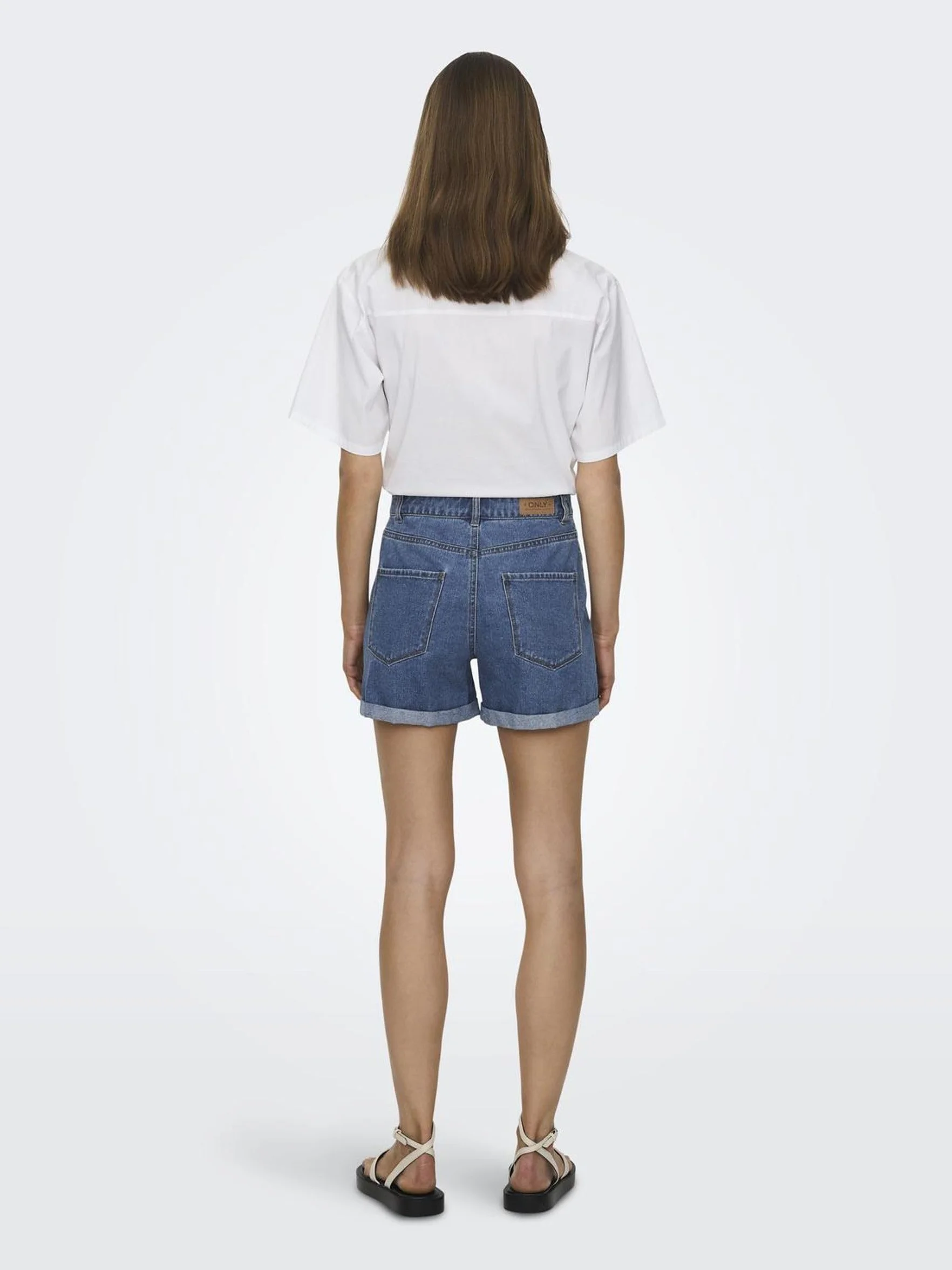 ONLY Denim Shorts High Waist Regular Fit