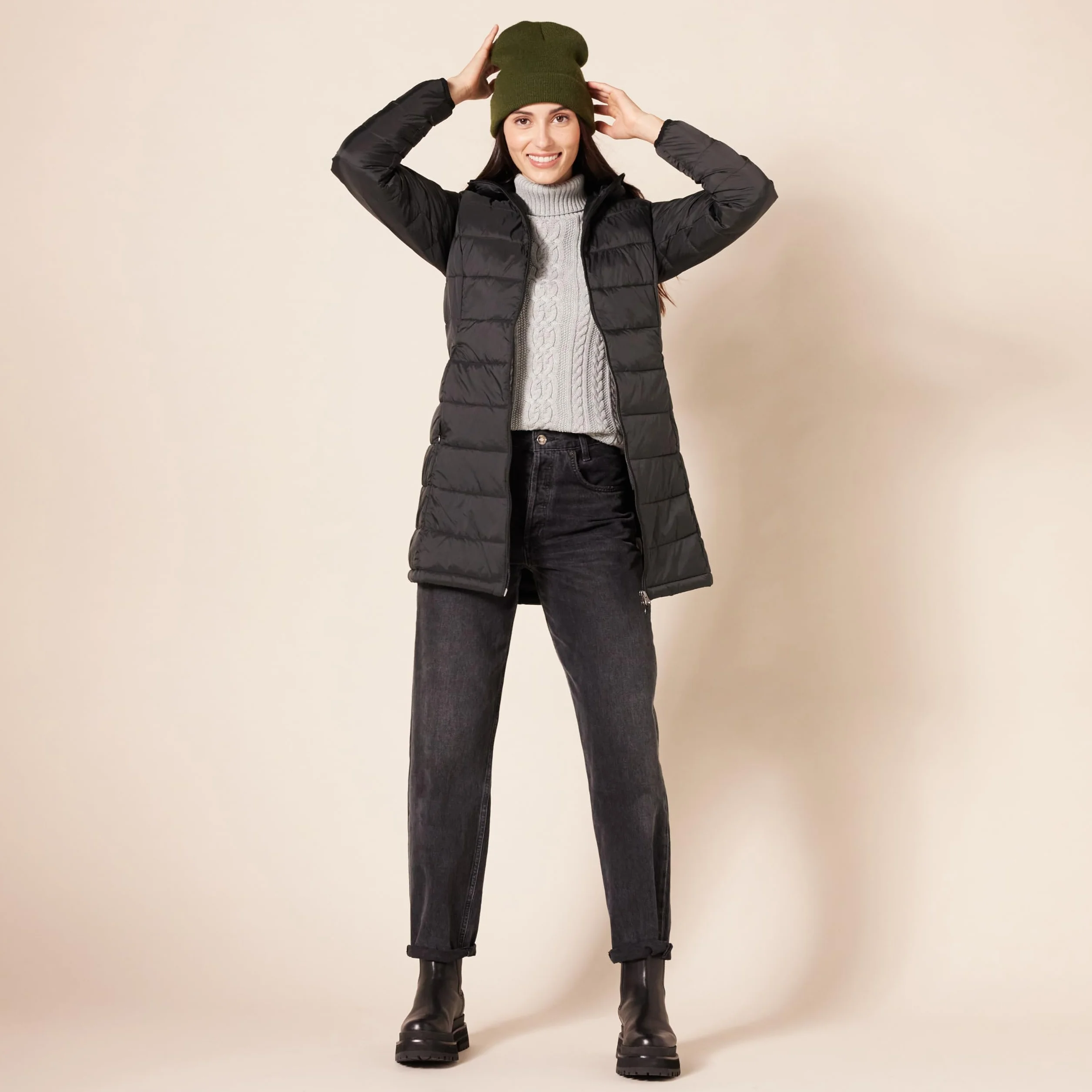 Amazon Essentials Chaqueta Acolchada con Capucha Impermeable Mujer