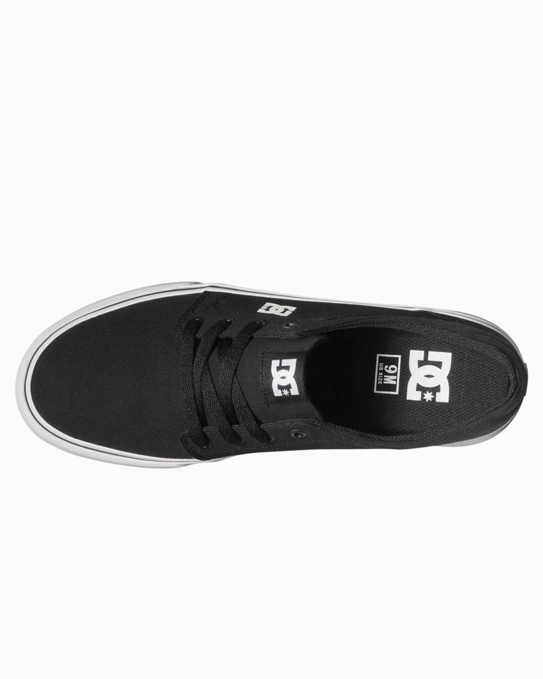 DC Shoes Trase Tx - Shoes For Men Zapatillas de Skateboard para Hombre, Black White, 41 EU