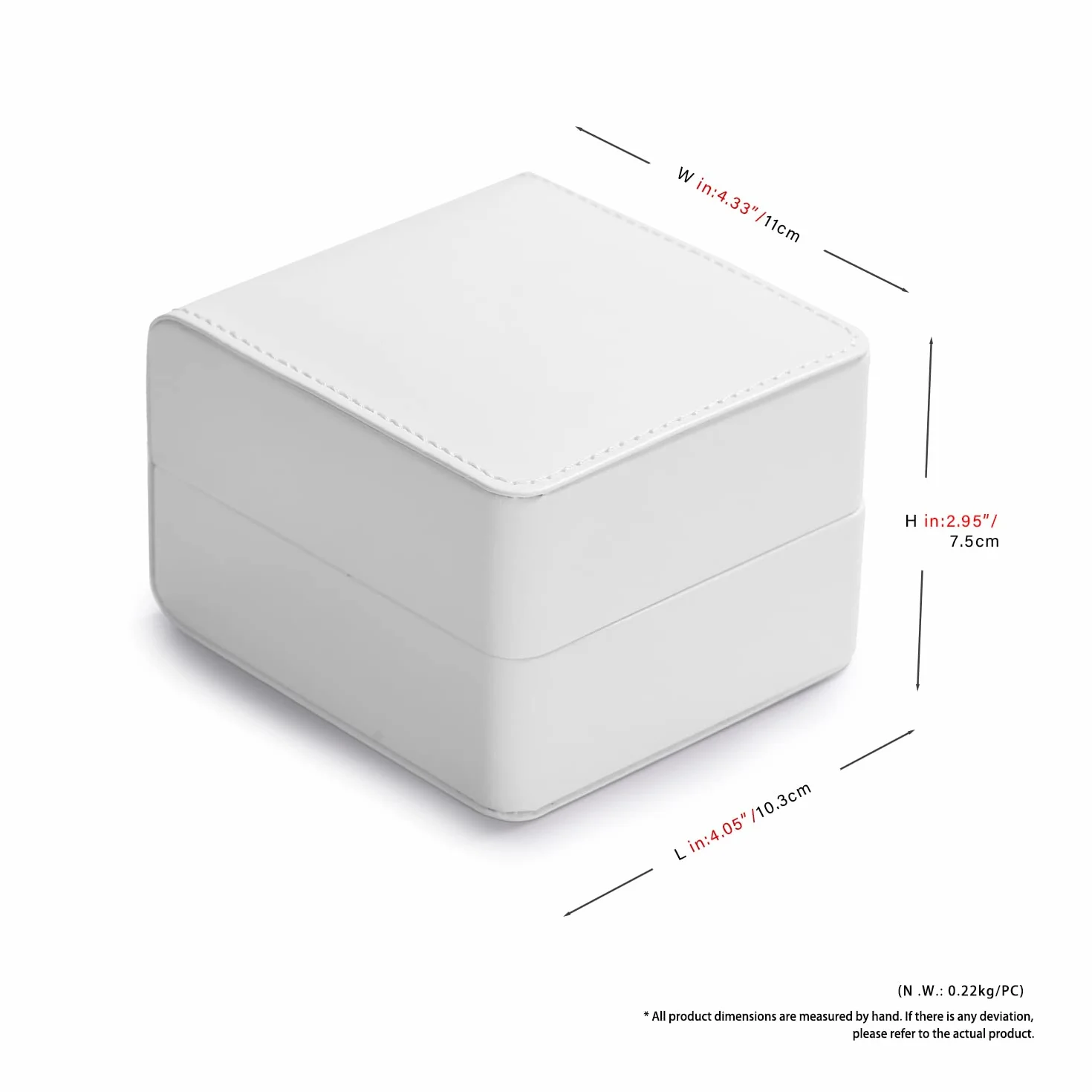 Oirlv Estuche Portátil para Relojes de Gamuza PU Cuero-Caja de Relojes-Organizador Viaje,para Aniversario y Cumpleaños(Blanco)