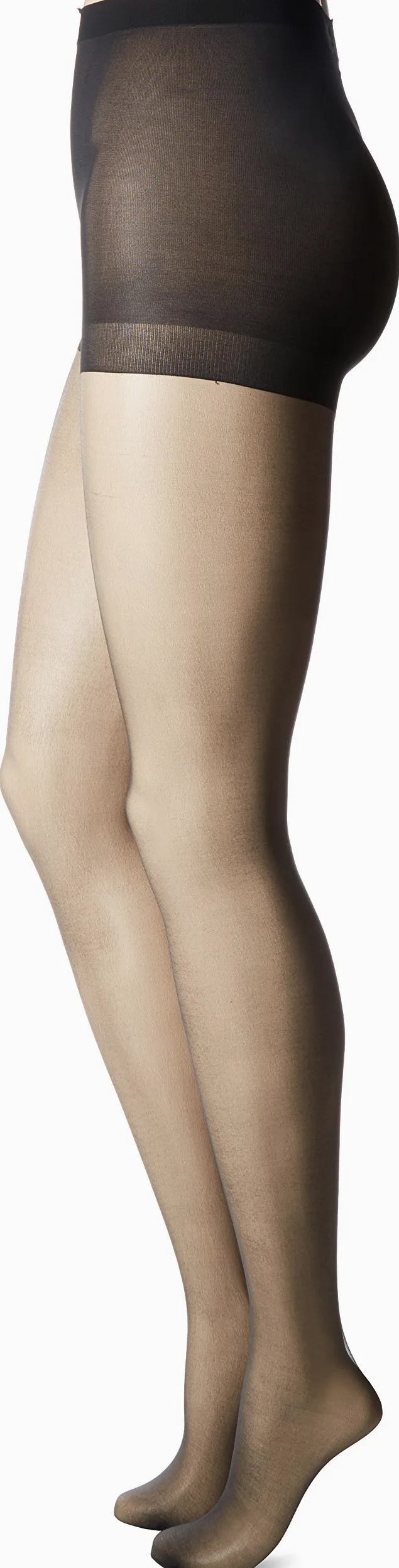 L'eggs Silken Ultra Sheer Run Resist Panty - Pantalones para mujer, color negro