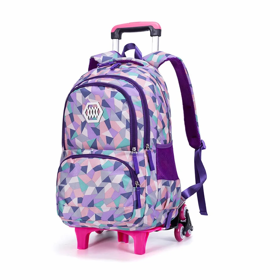 Mochilas Escolares con Ruedas, Bolsas Escolares con Ruedas Niña Mochilas Escolar Trolley para Niñas Estuches Escolares para Niñas y Niños