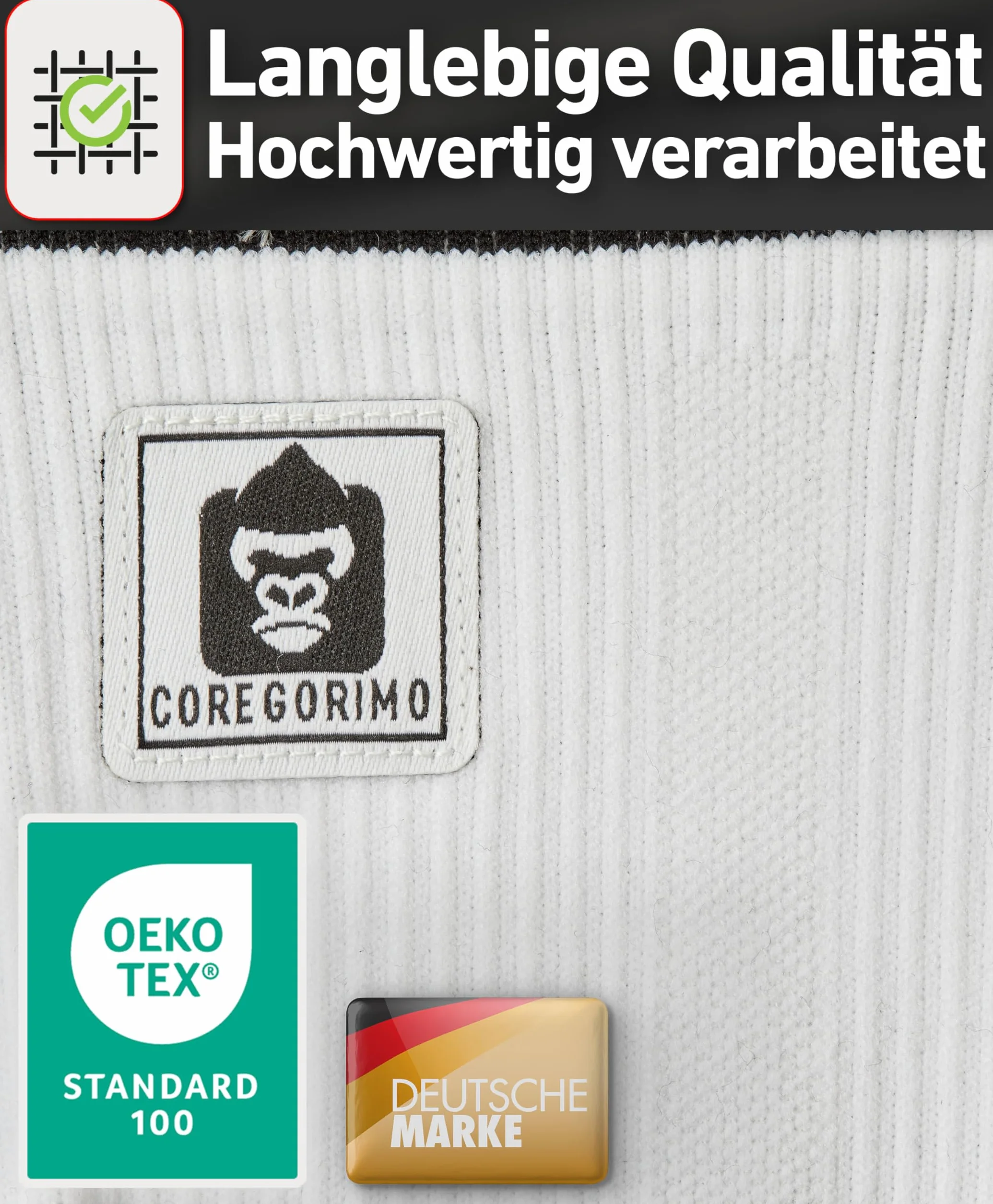 CORE GORIMO - Medias de compresión para hombre y mujer - Transpirables - Medias de apoyo y medias de trombosis para trabajos de pie, vuelos y deportes