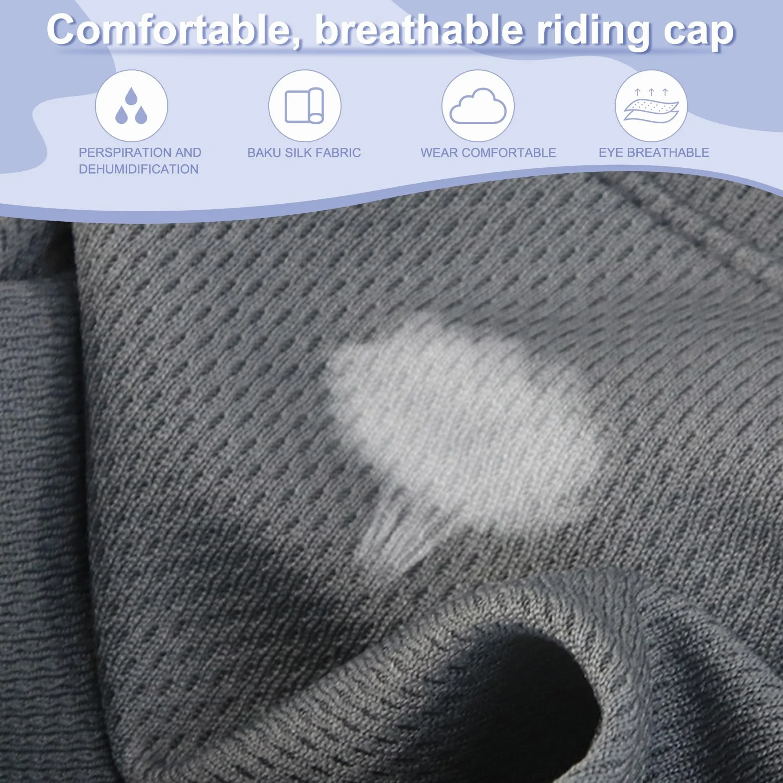 Amexo 2 Piezas Gorro Bajo Sotocasco Ciclismo Calavera Negro Gris Verano Respirable Hombre Mujer
