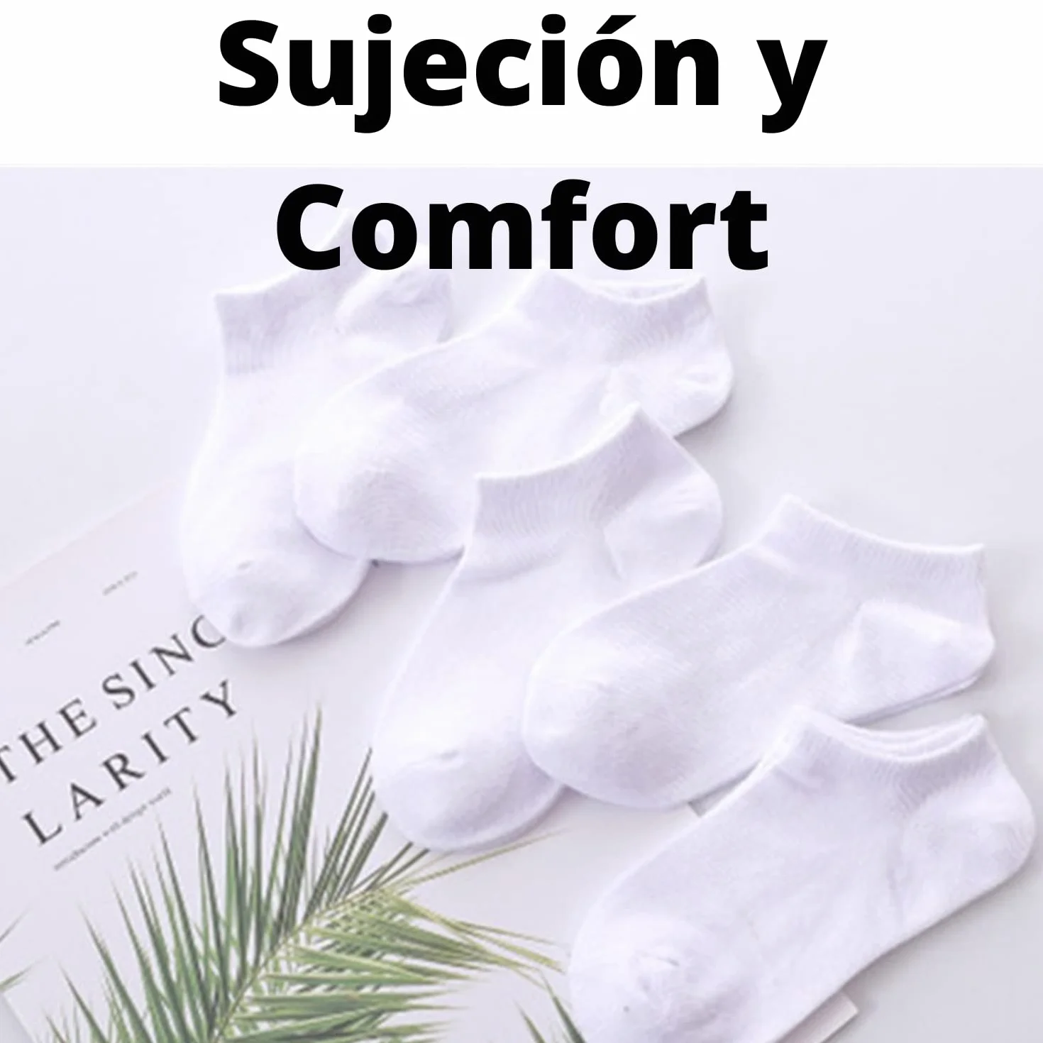 12 Pares - Calcetines tobilleros niña - Calcetines tobillero niño - Blancos
