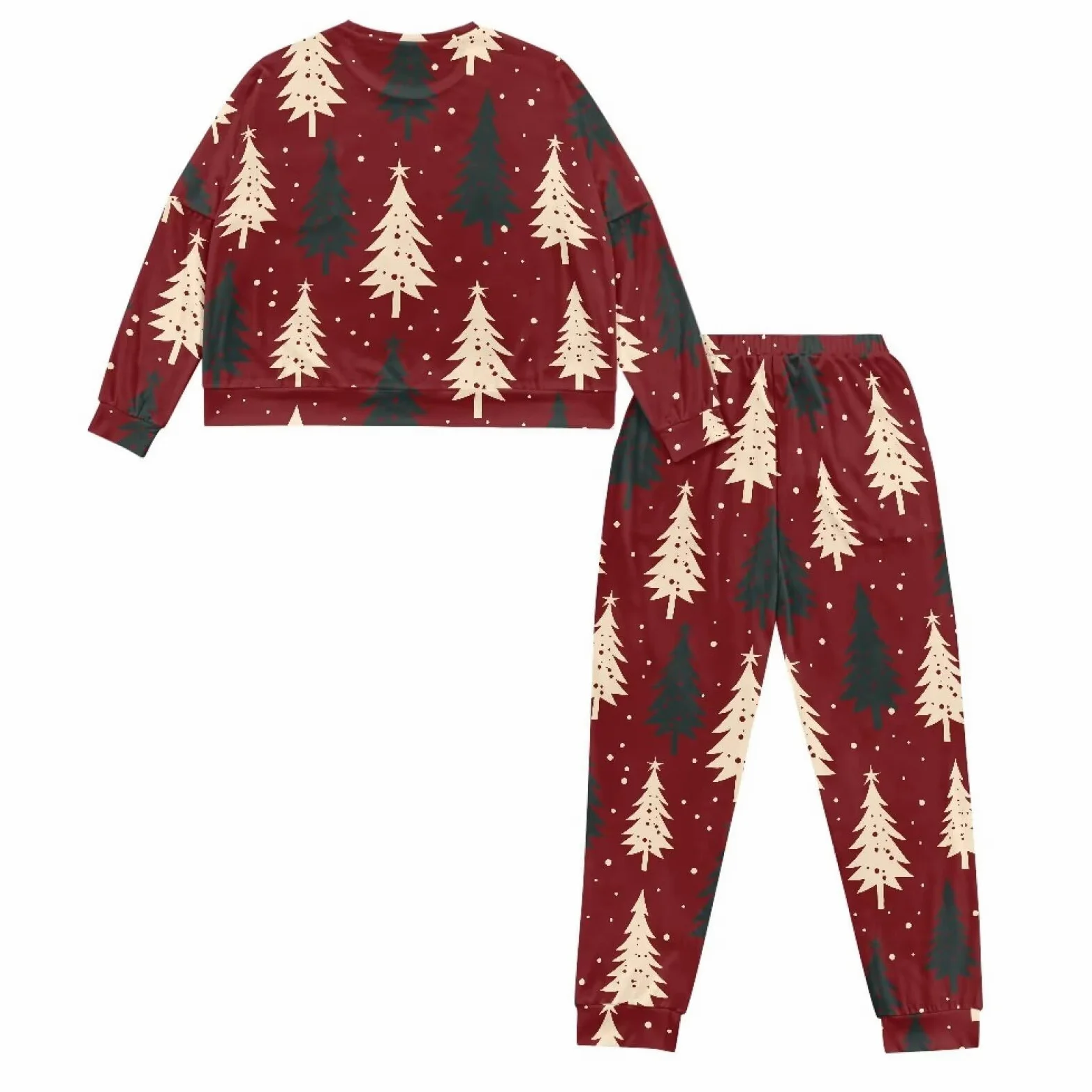 Conjunto de pijama para mujer, con cordón, camisa de manga larga y pantalones largos, suave, con bolsillos, tallas S-XXL
