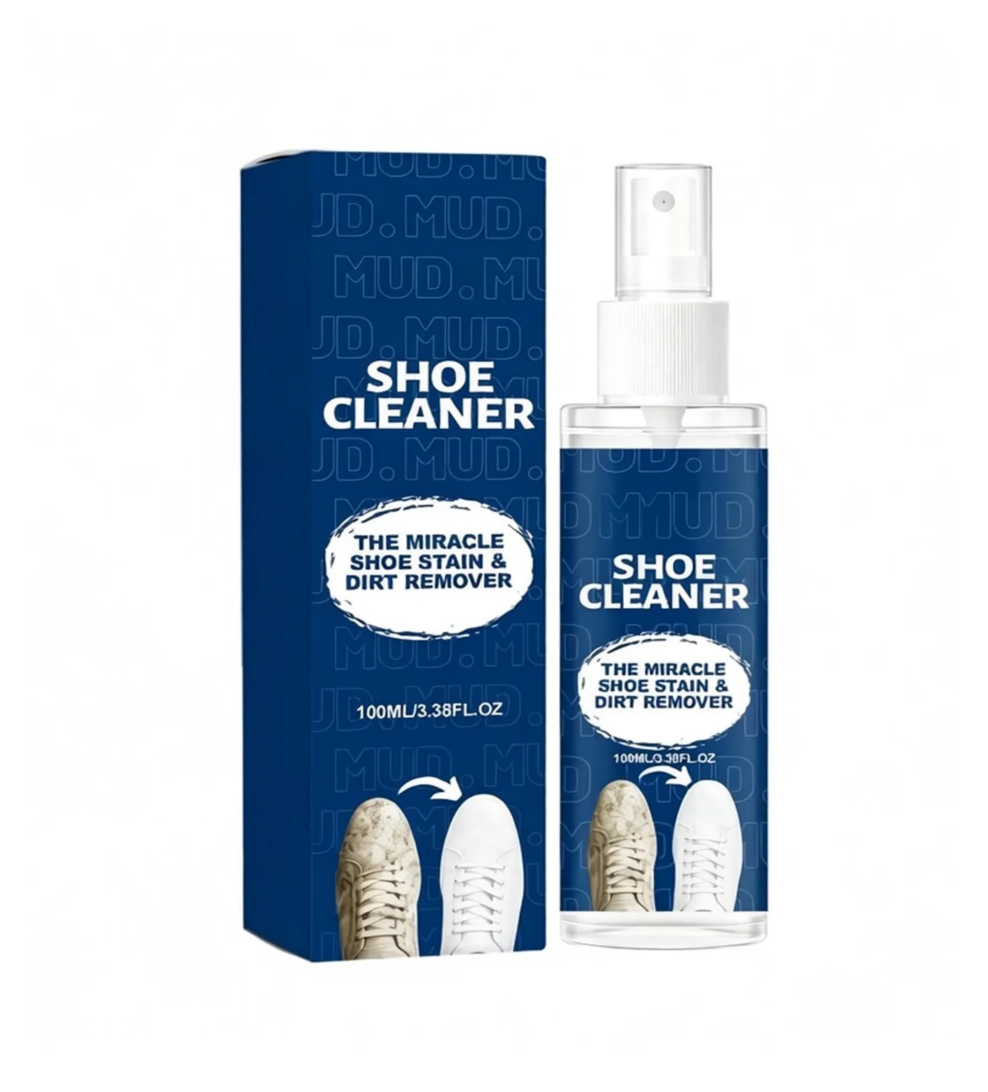 Limpiador de zapatos 100 ml, limpia las manchas en un instante(2pcs)