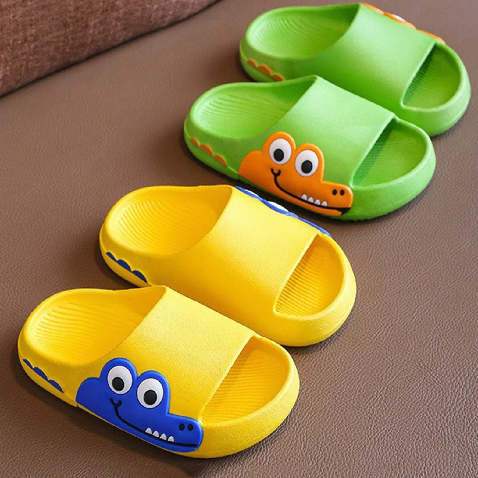 Chanclas de baño para niños y niñas 27 - Zapatillas de estar por casa con suela suave, antideslizantes, zapatillas de playa, zapatillas de verano, ligeras, para interiores y exteriores