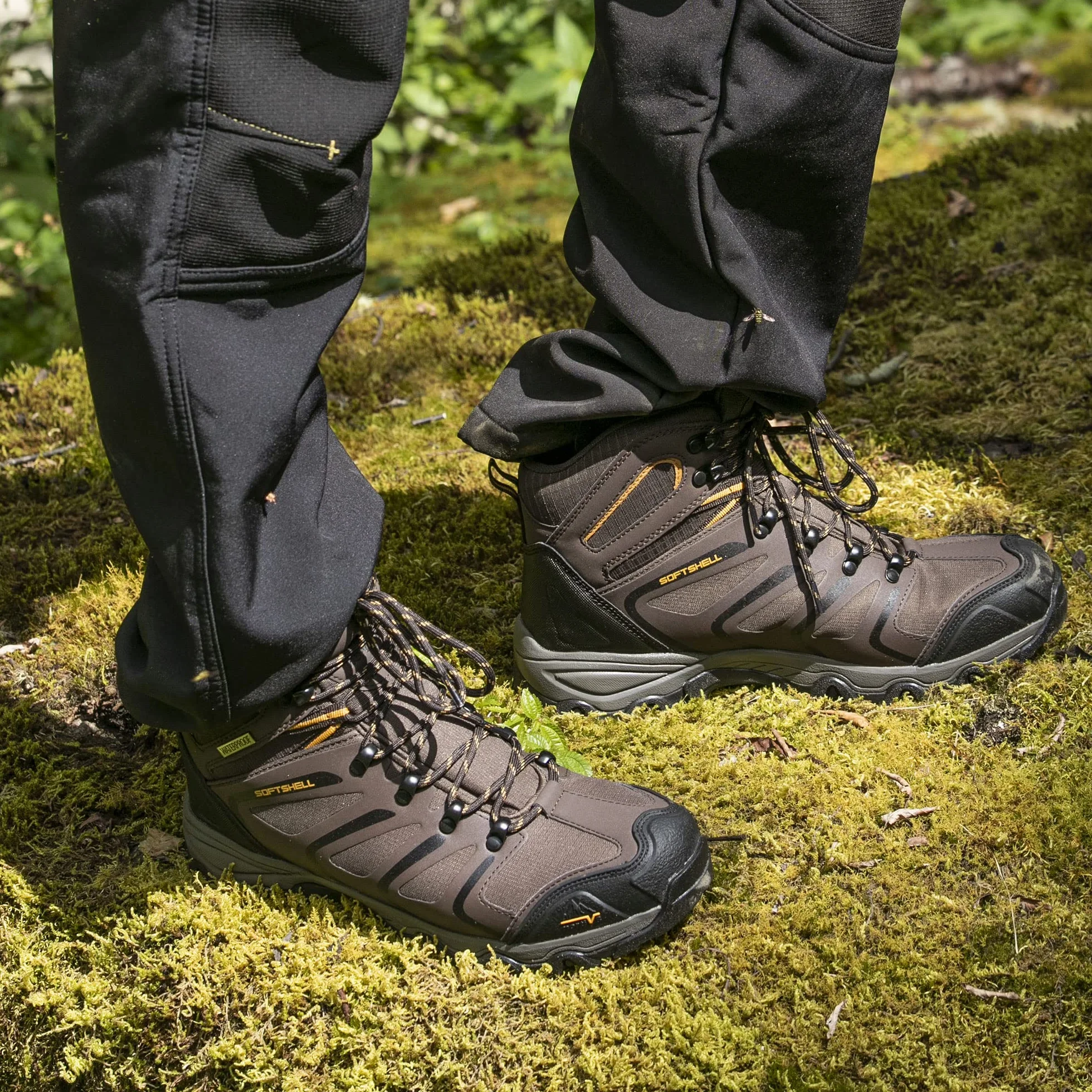NORTIV 8 Botas de Montaña Zapatos de Senderismo Hombres Zapatillas Trekking Impermeables Ligeros al Aire Libre 160448_M-E