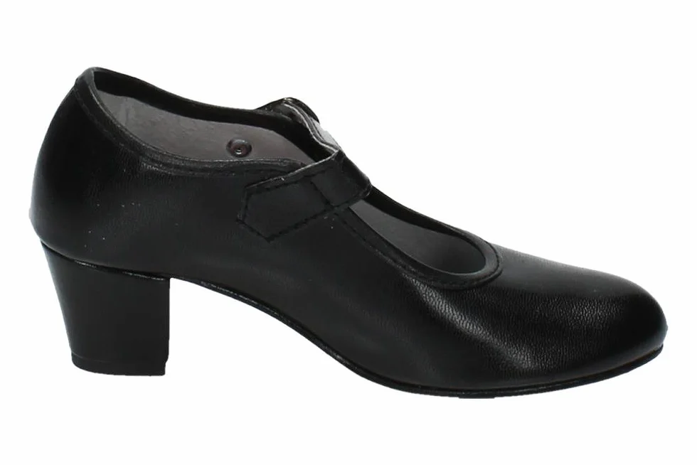 Zapato Sevillanas Niña TACÓN Negro 15