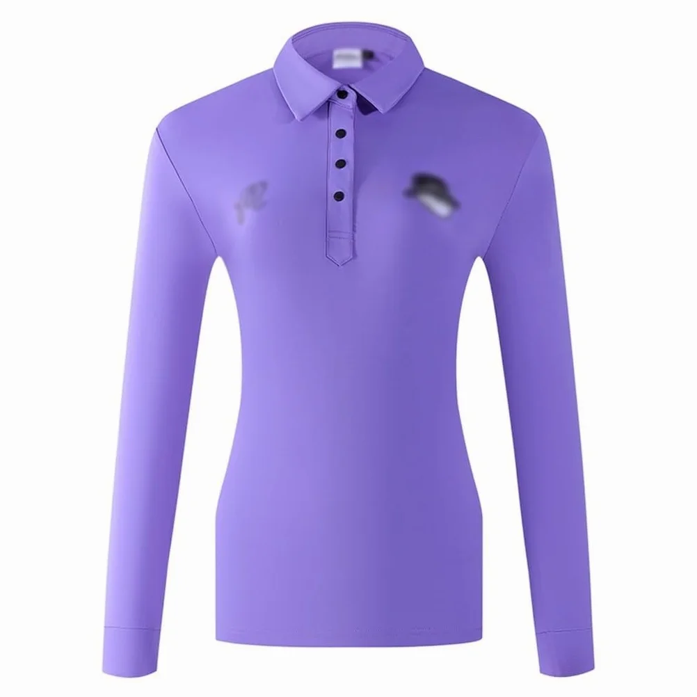 Polos Golf Mujer Dry Fit Manga Larga Tenis Tops Botones Running Workout Athletic Pullover