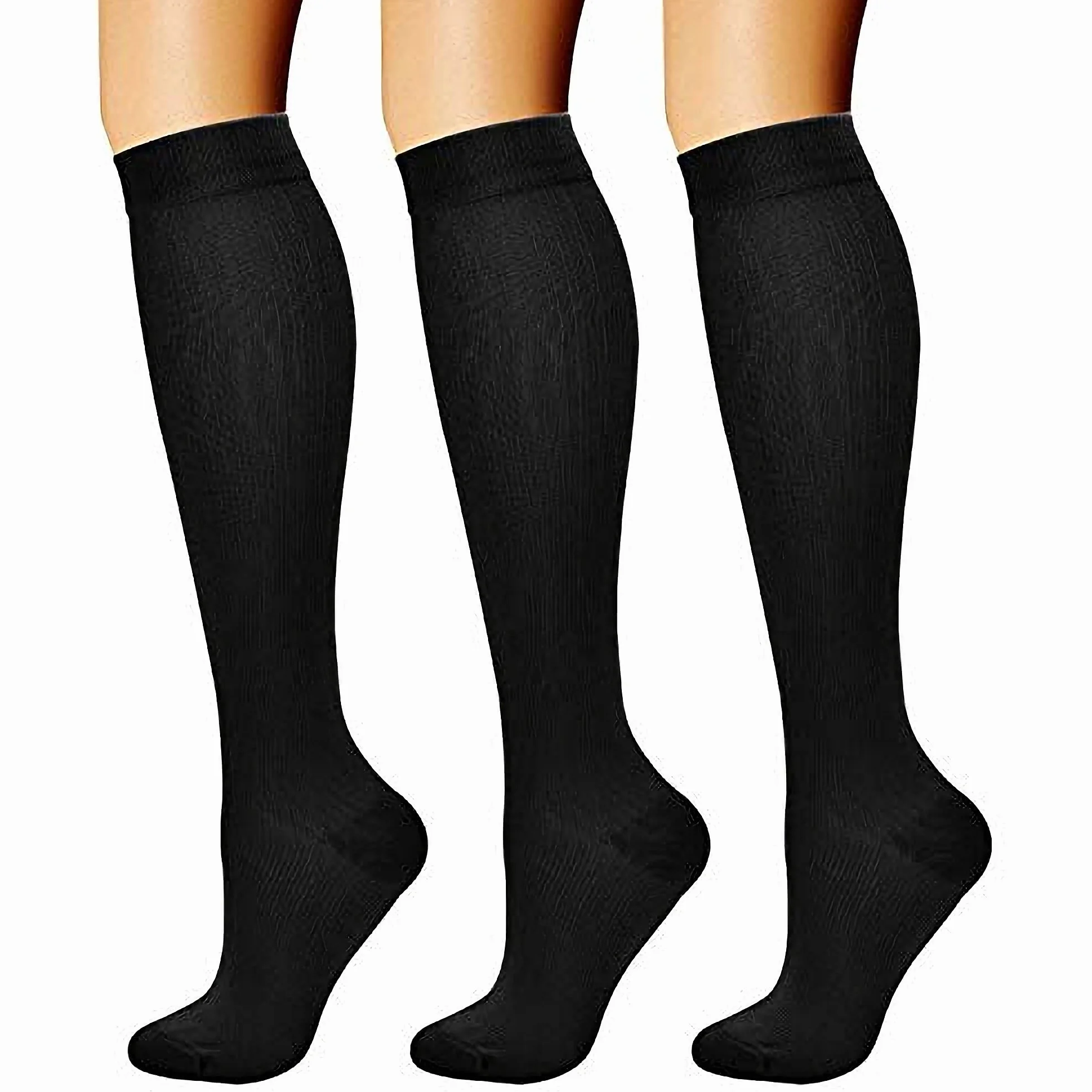 Calcetines de compresión de viaje 3 pares para hombre y mujer