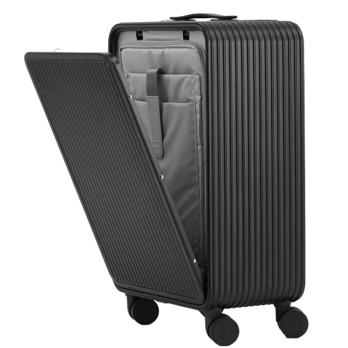Estuche rígido Equipaje Todo Aluminio Aleación de magnesio Maleta con Ruedas Maleta de Negocios Equipaje de Viaje Contraseña Caja Bolsa para computadora portátil Apertura Frontal E