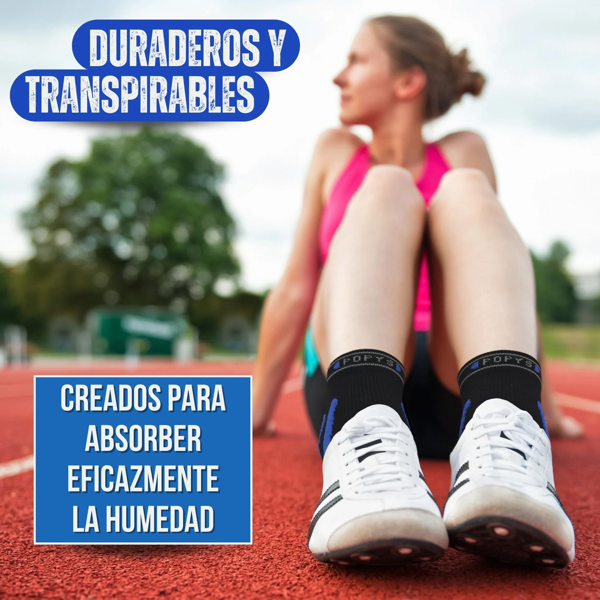 Calcetines Deporte Hombre Mujer Algodón COOLMAX Ciclismo Acolchado Mejorado