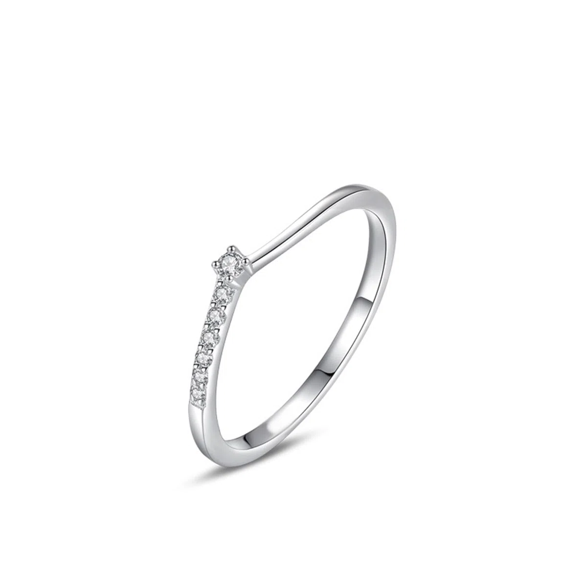 Anillos de diamante de oro blanco, anillos de boda para mujer, oro auténtico, delicado anillo de compromiso, alianzas con diamantes para mujeres
