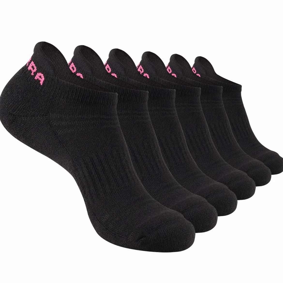Calcetines de tobillo para mujer, 6 pares de calcetines deportivos para correr con suela acolchada